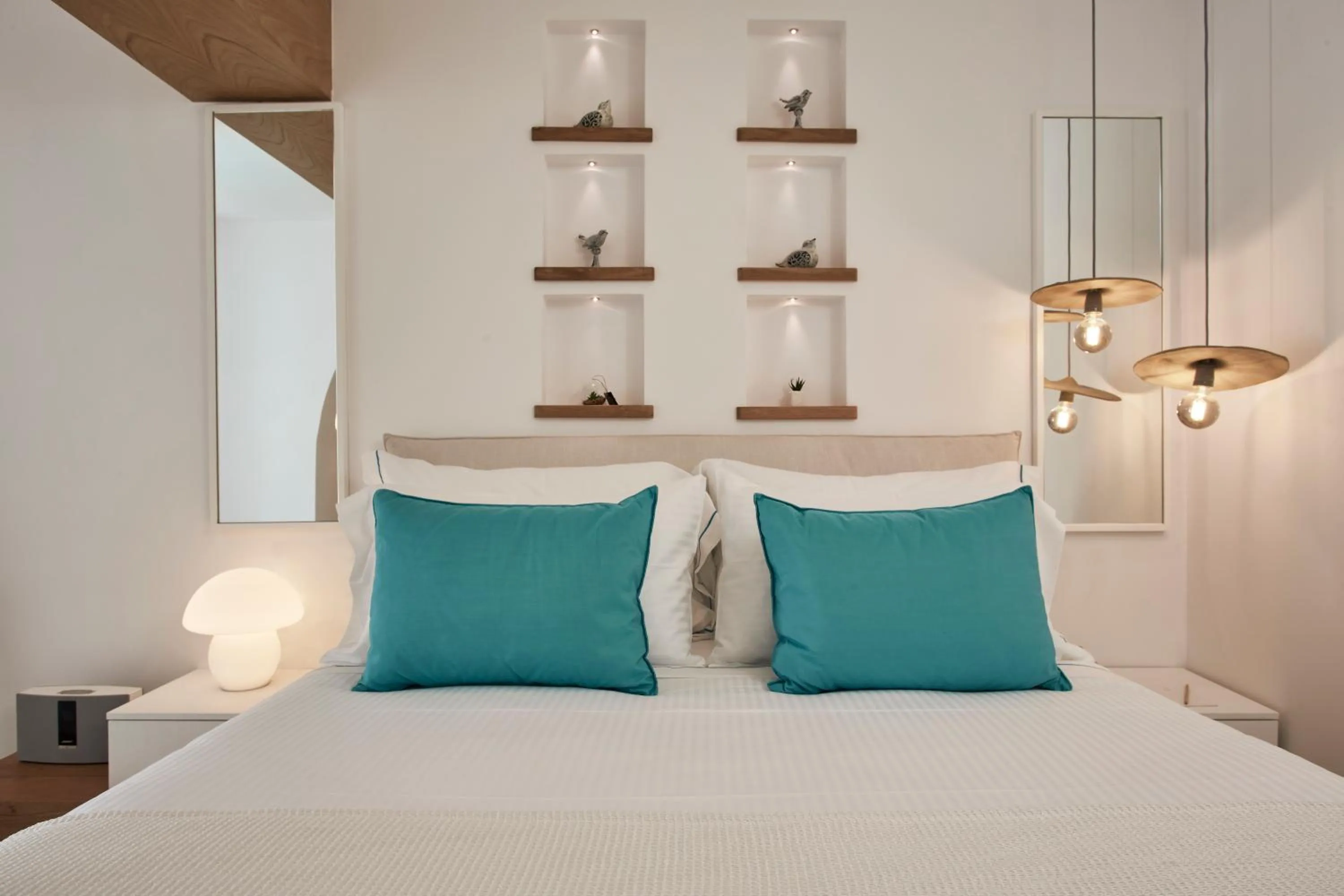 Bedroom, Bed in Nikki Beach Resort & Spa Santorini