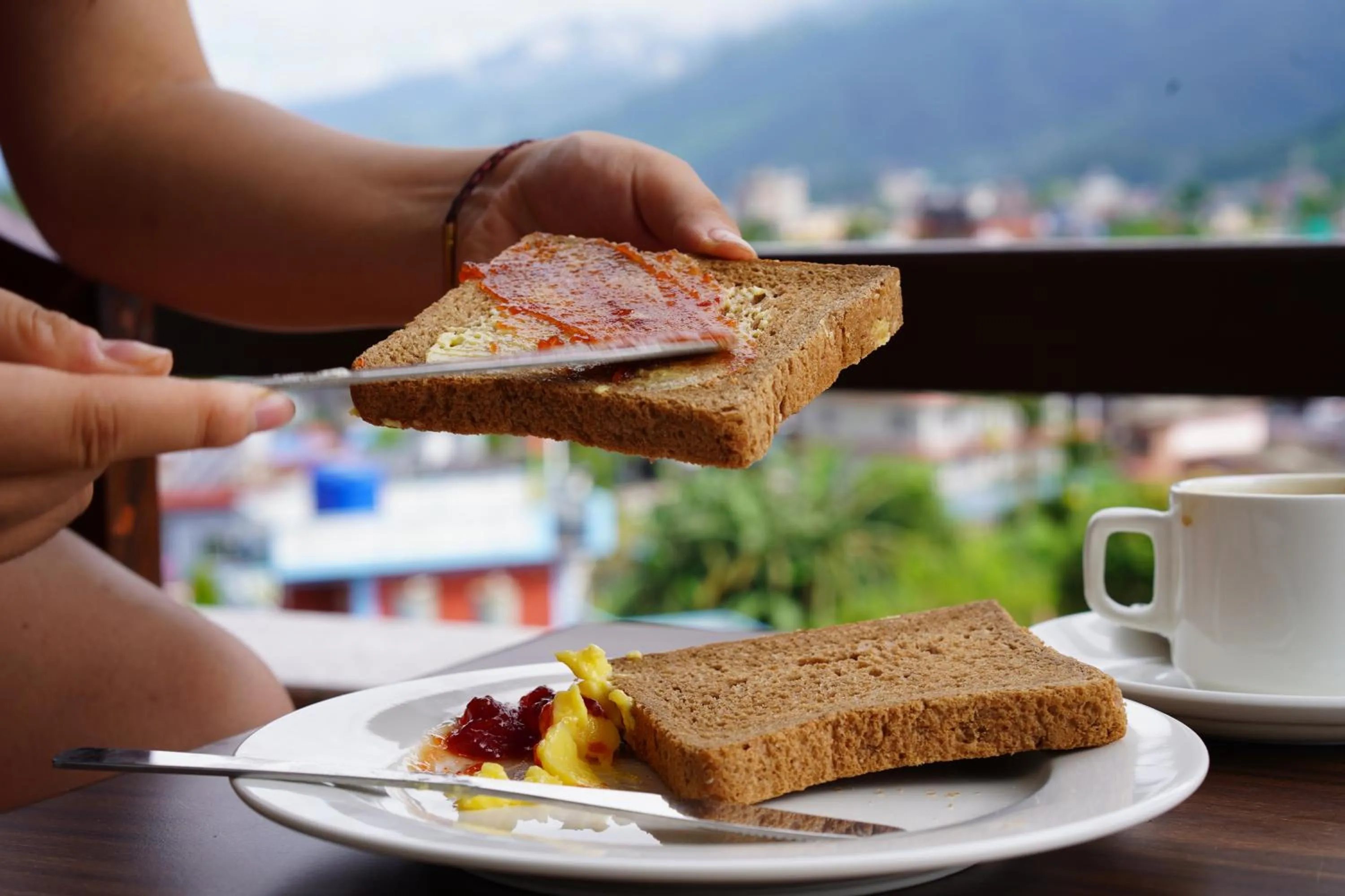 Breakfast in Hotel Snow Peak