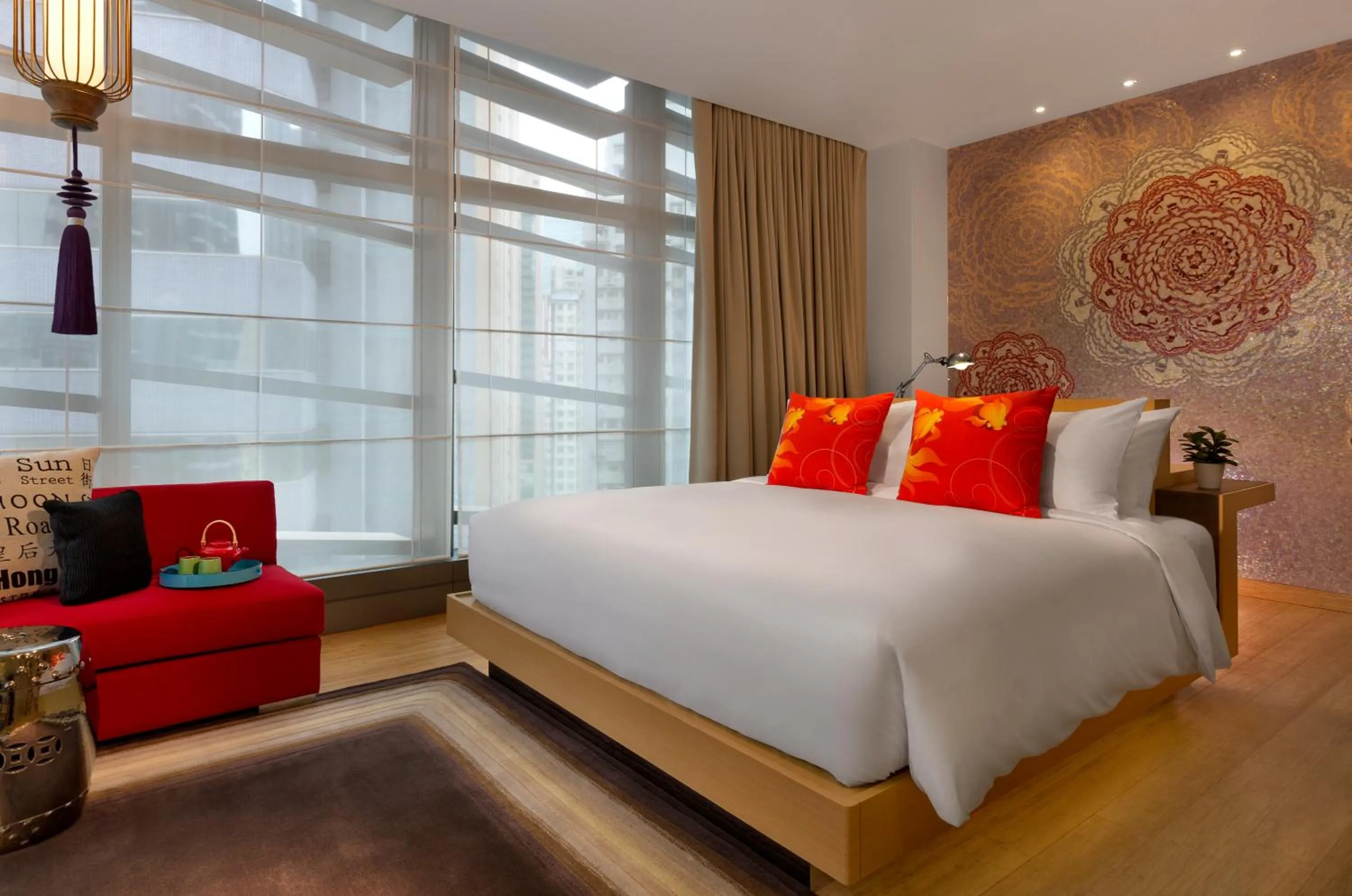 Bed in Hotel Indigo Hong Kong Island by IHG