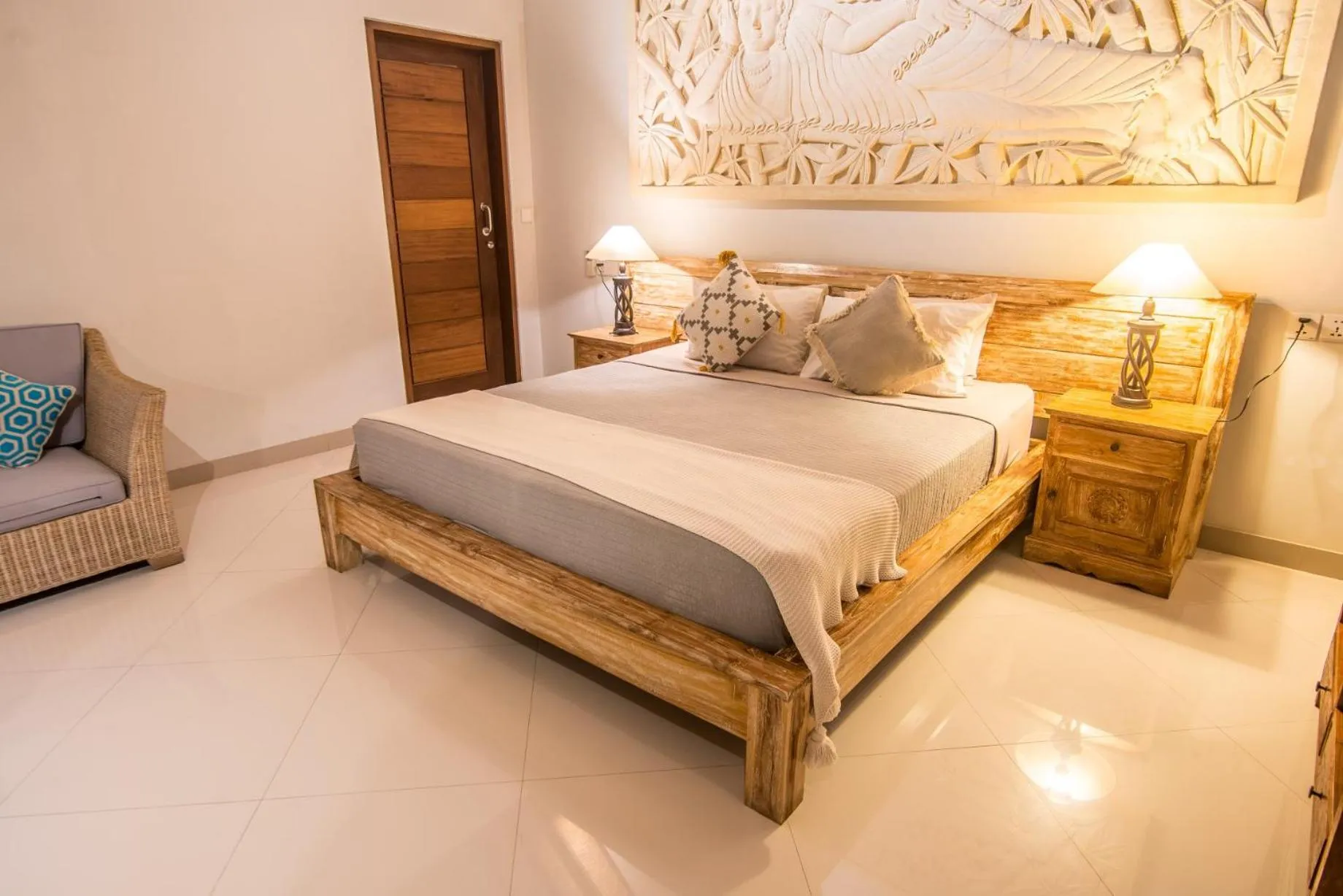 Bed in Bali Santi Bungalows