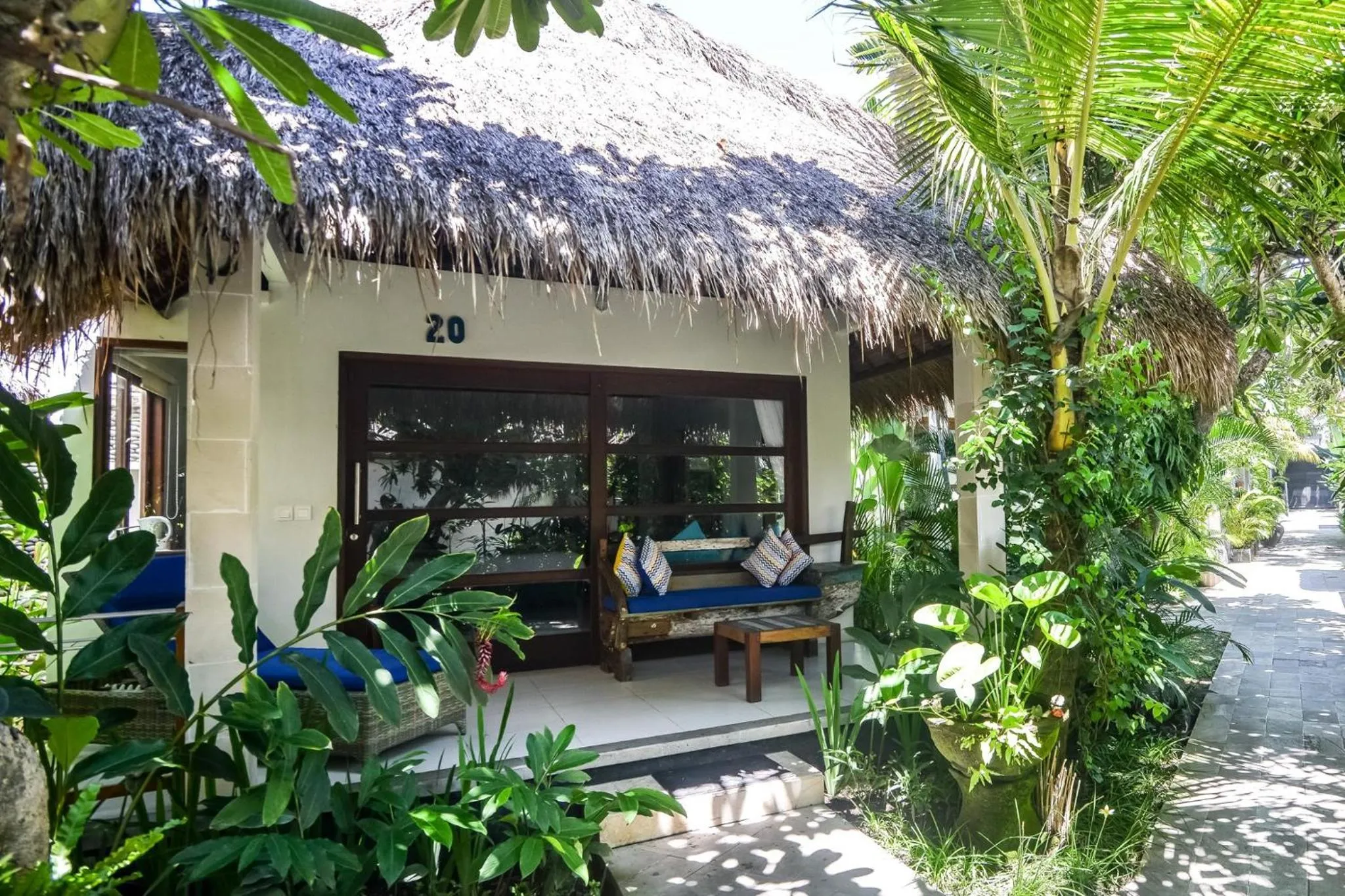 Patio in Bali Santi Bungalows