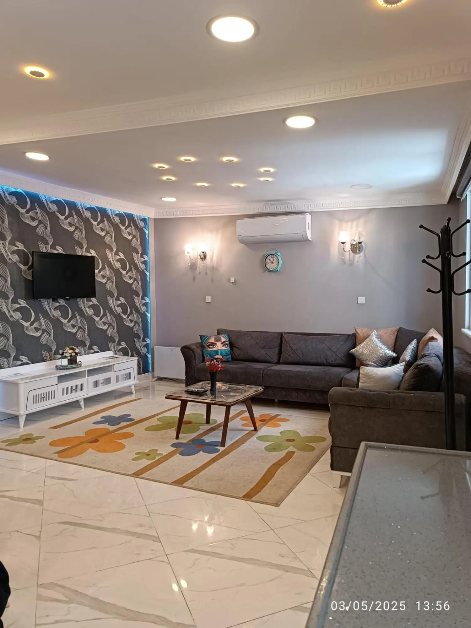 Living room in Little Palace Blue Apartment