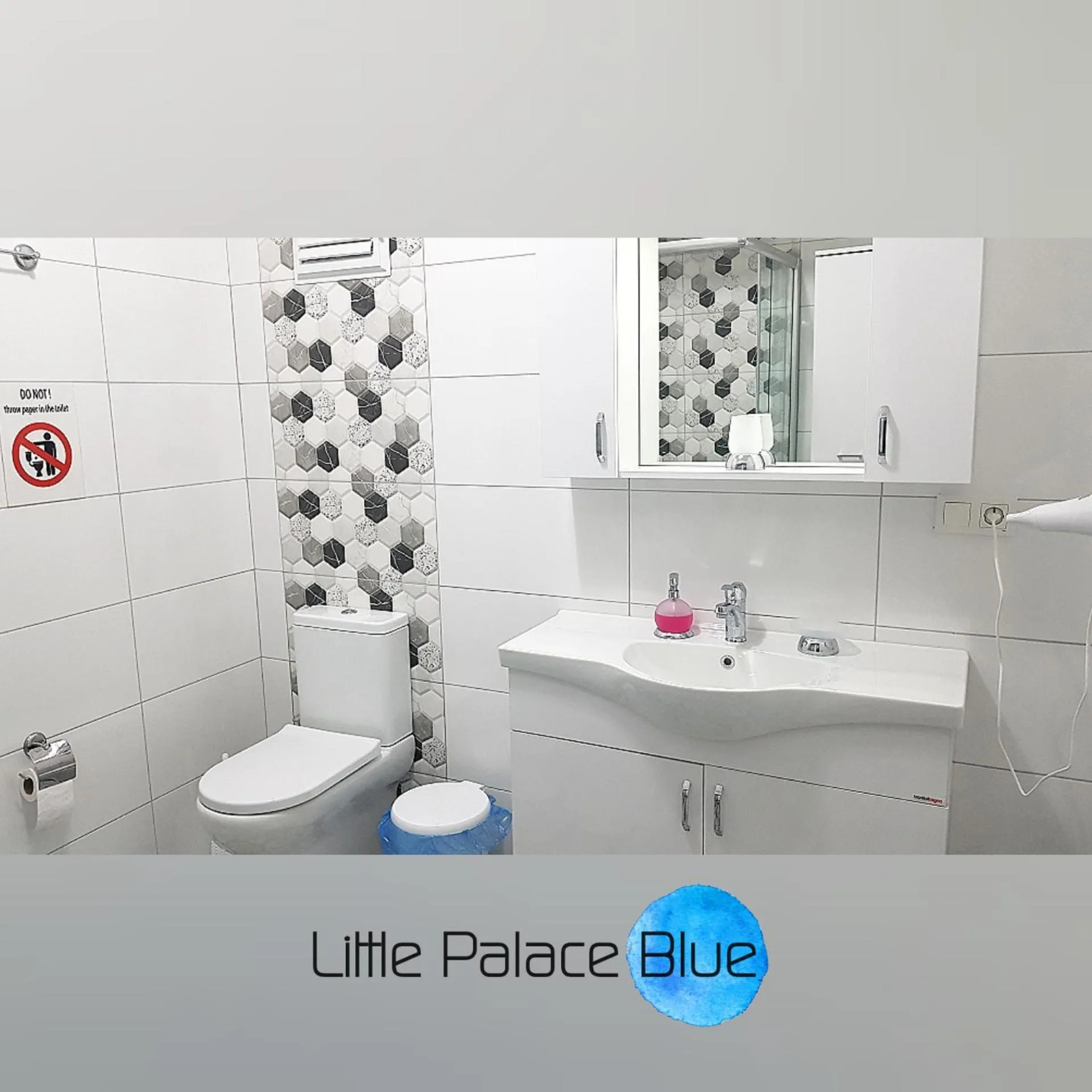 Toilet in Little Palace Blue Apartment