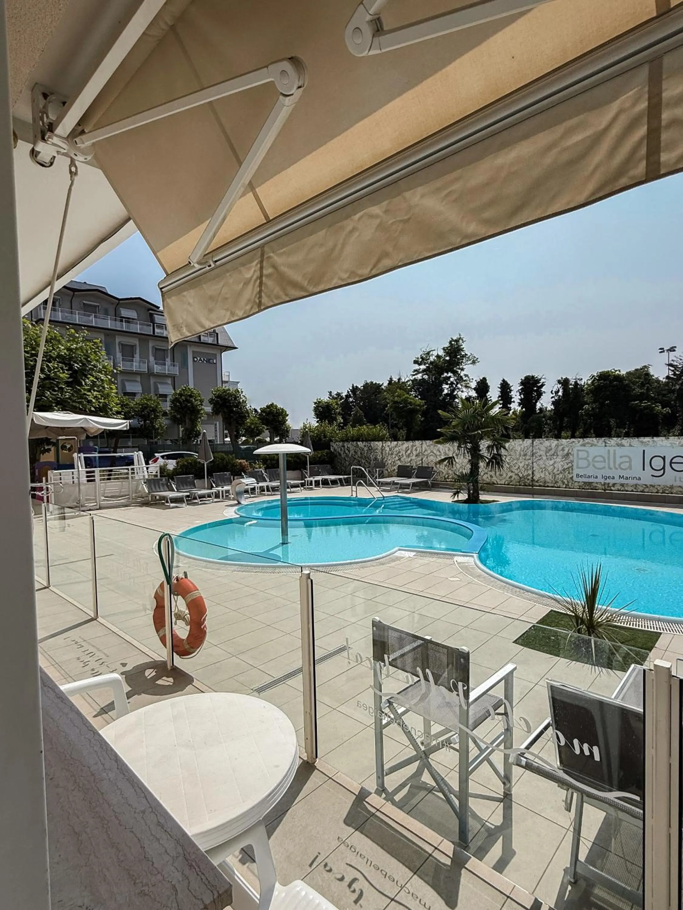 Pool view in Hotel Bella Igea