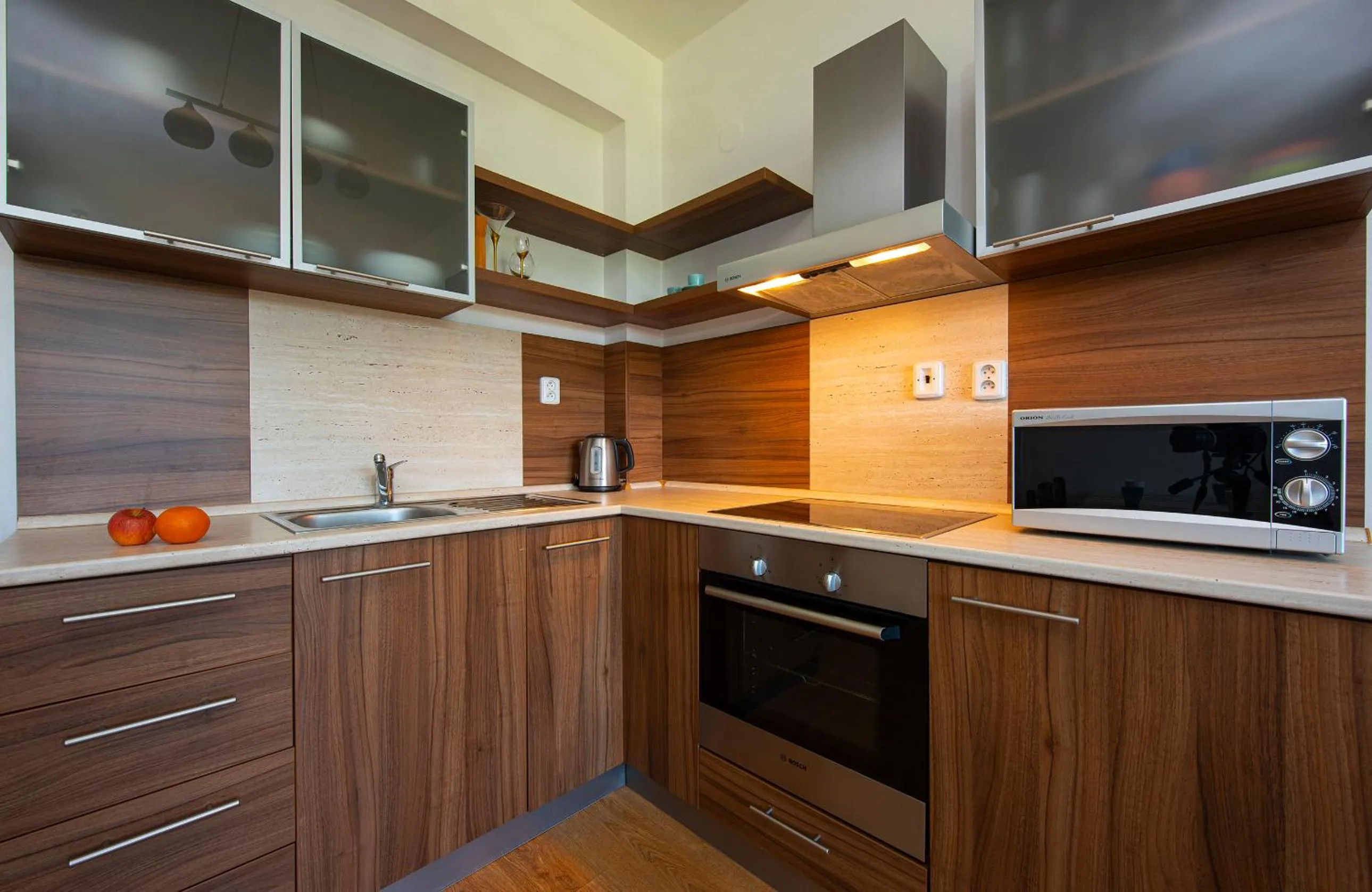 kitchen in Apartmany Sileas