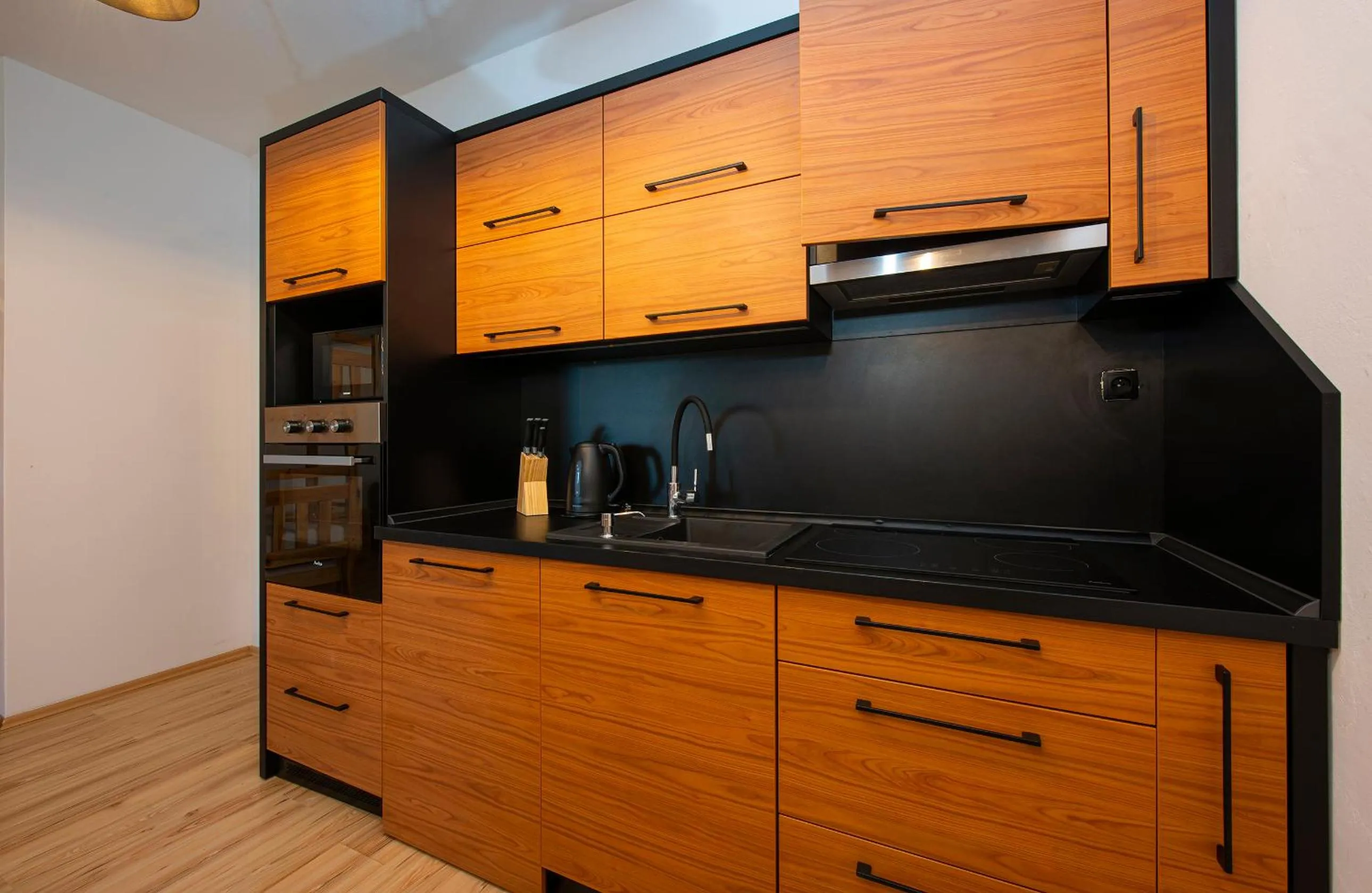 kitchen in Apartmany Sileas