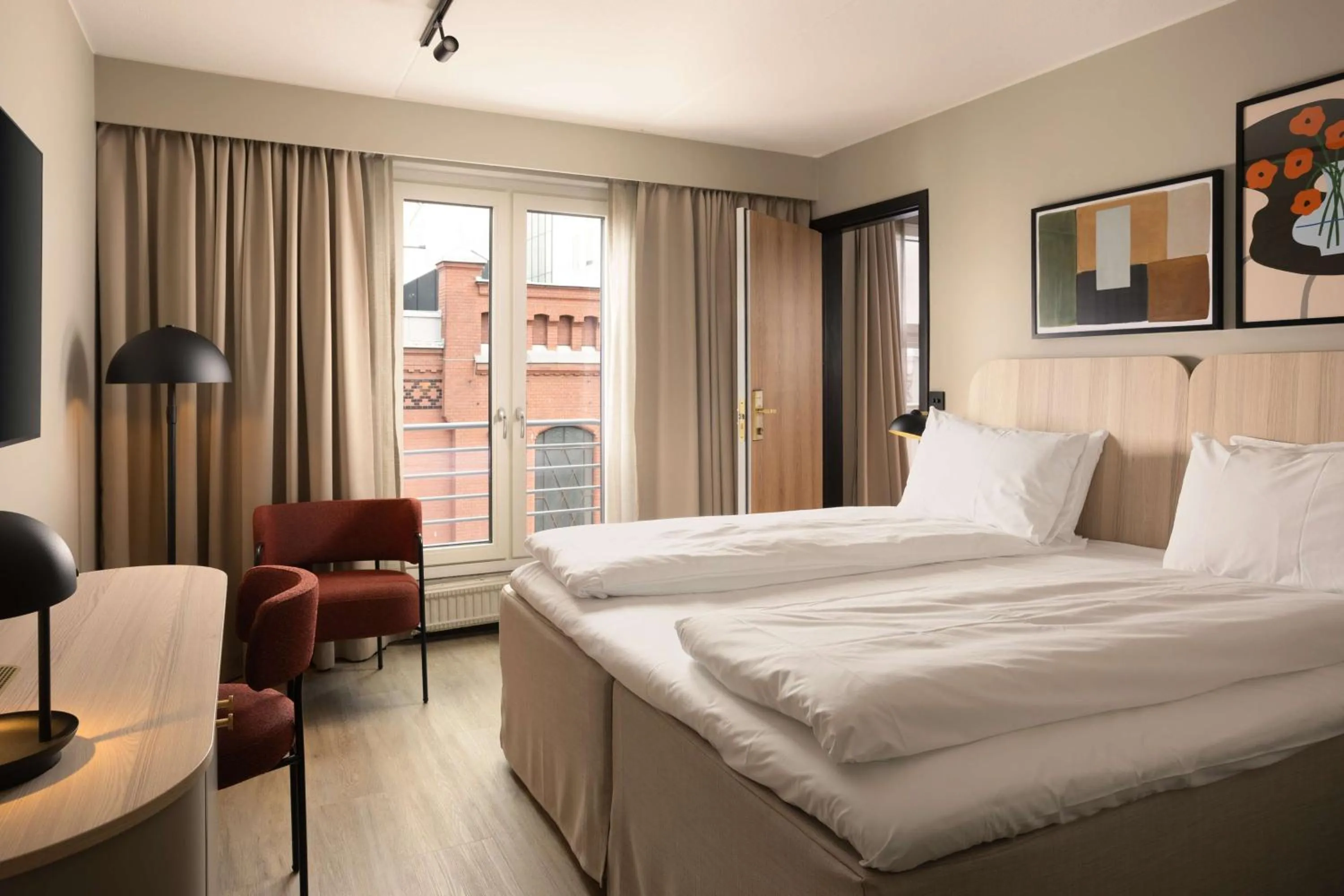 Bedroom, Bed in Scandic Victoria Oslo