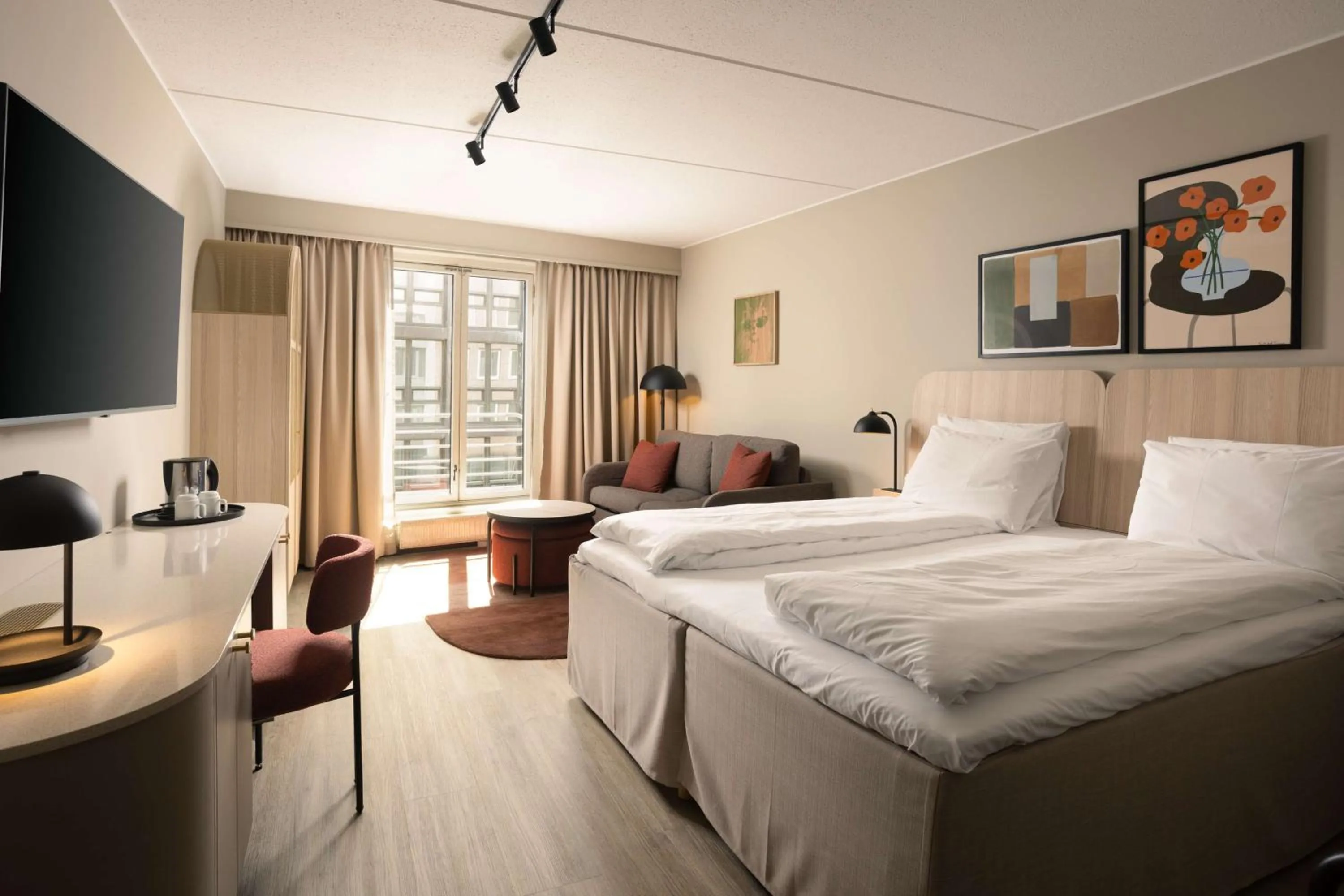 Bedroom, Bed in Scandic Victoria Oslo