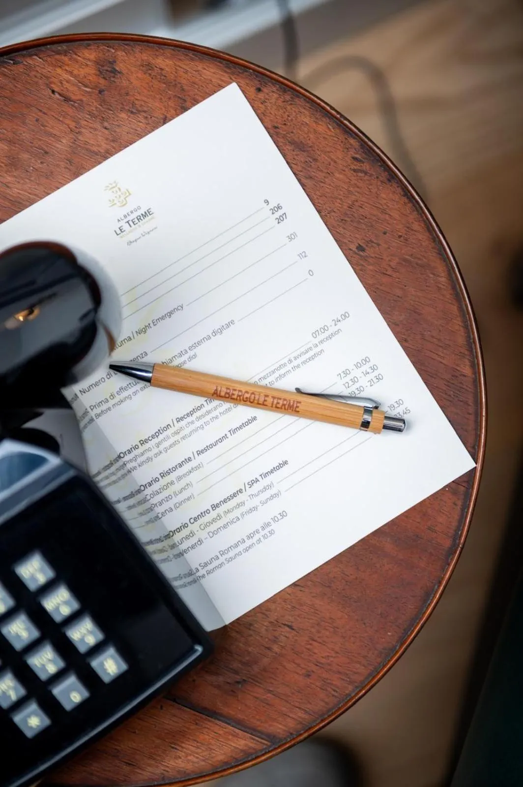 Decorative detail in Albergo Le Terme