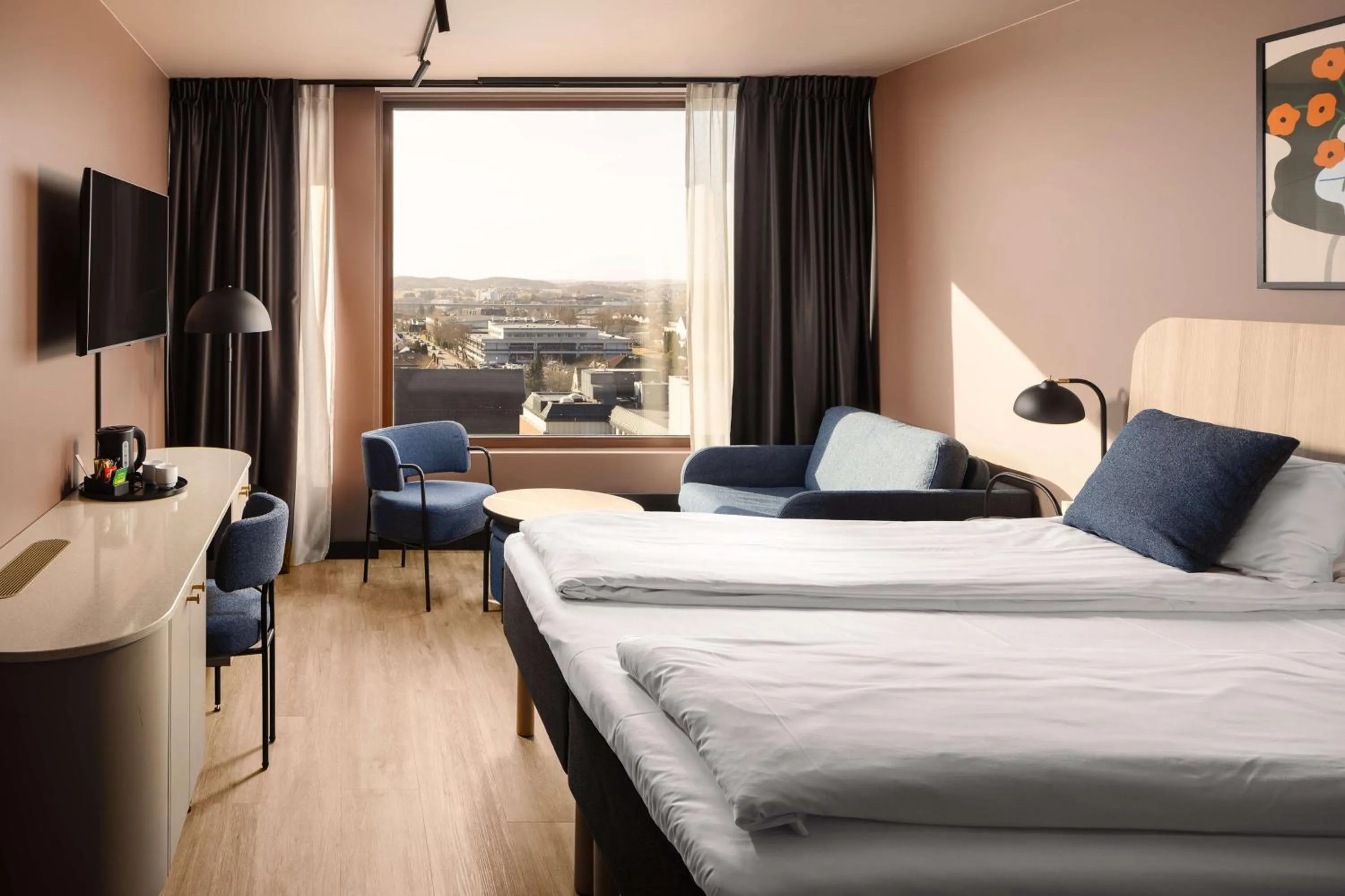 Bedroom, Bed in Scandic Sarpsborg