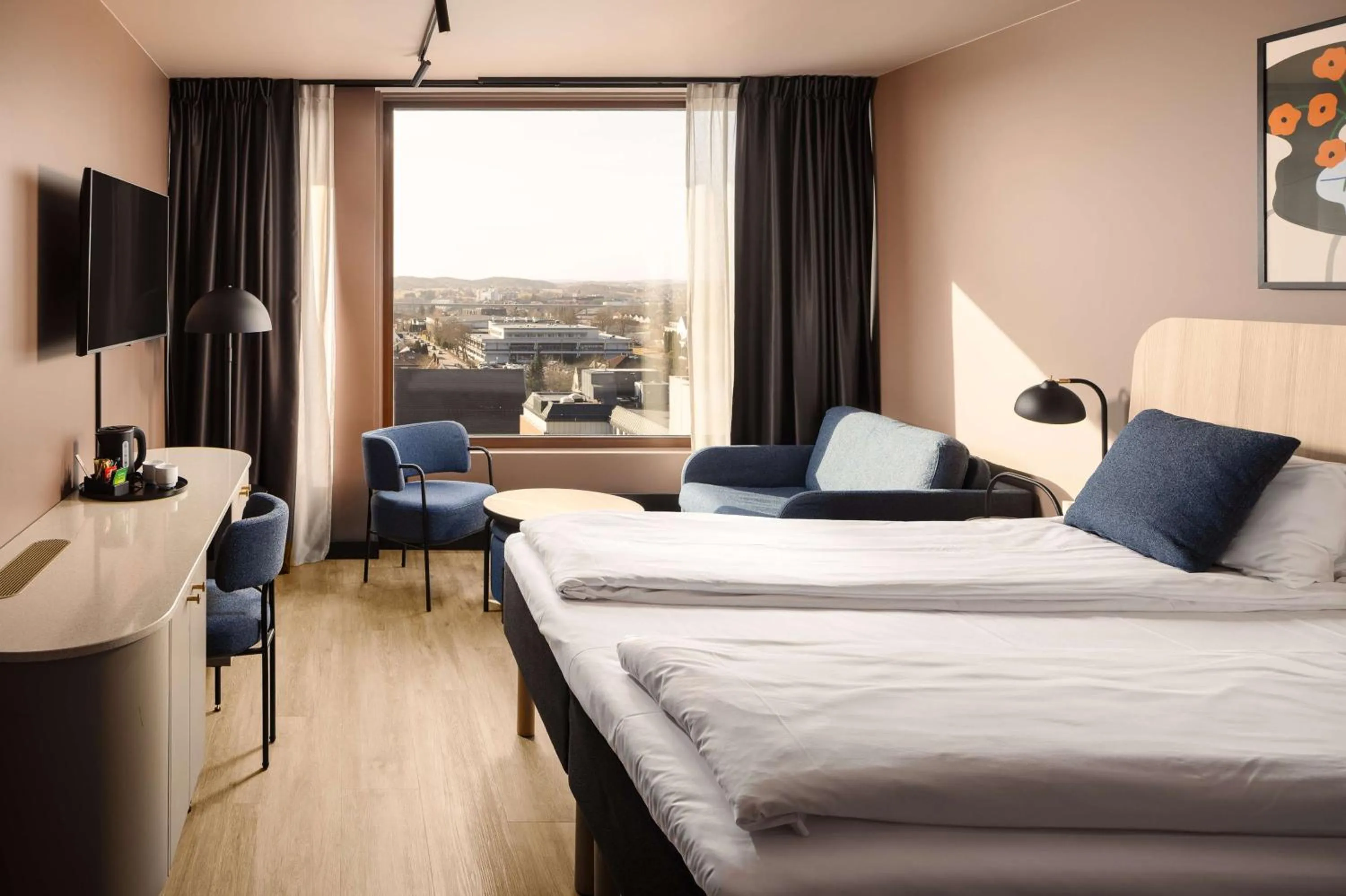 Bedroom, Bed in Scandic Sarpsborg