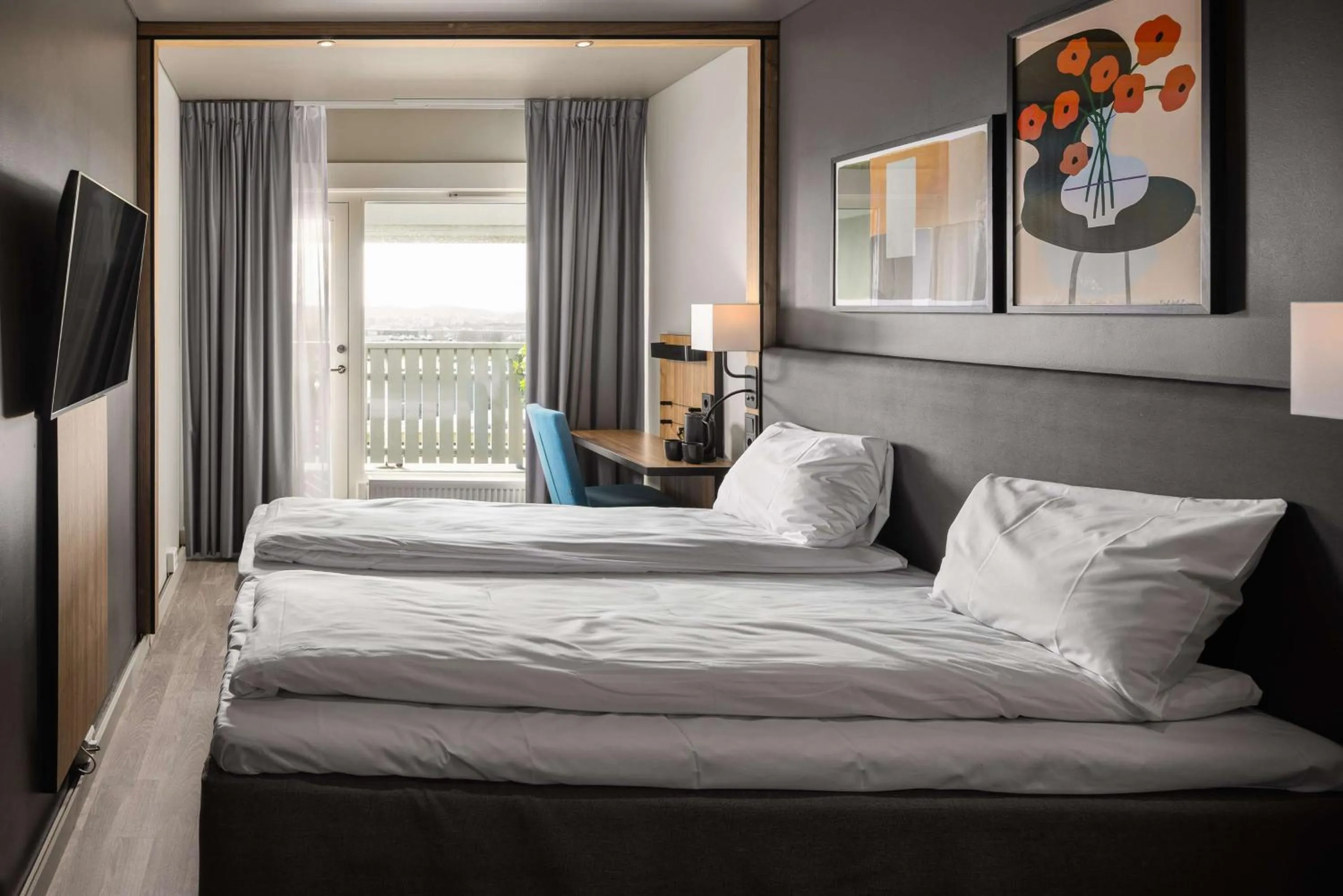 Bedroom, Bed in Scandic Sarpsborg