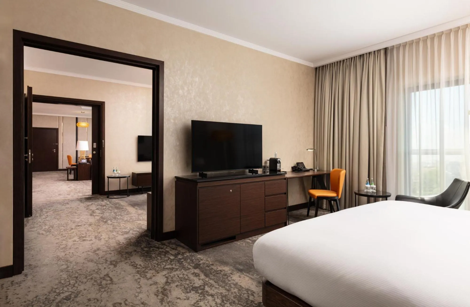 Bed in DoubleTree by Hilton Łódź