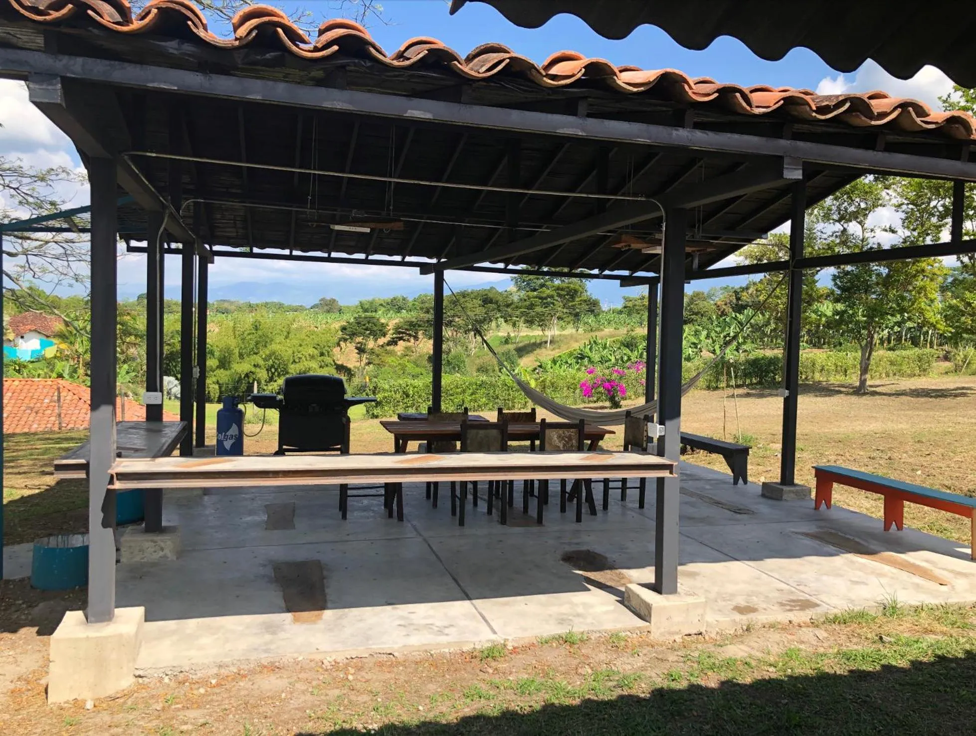 BBQ facilities in Finca Hotel Brasilia