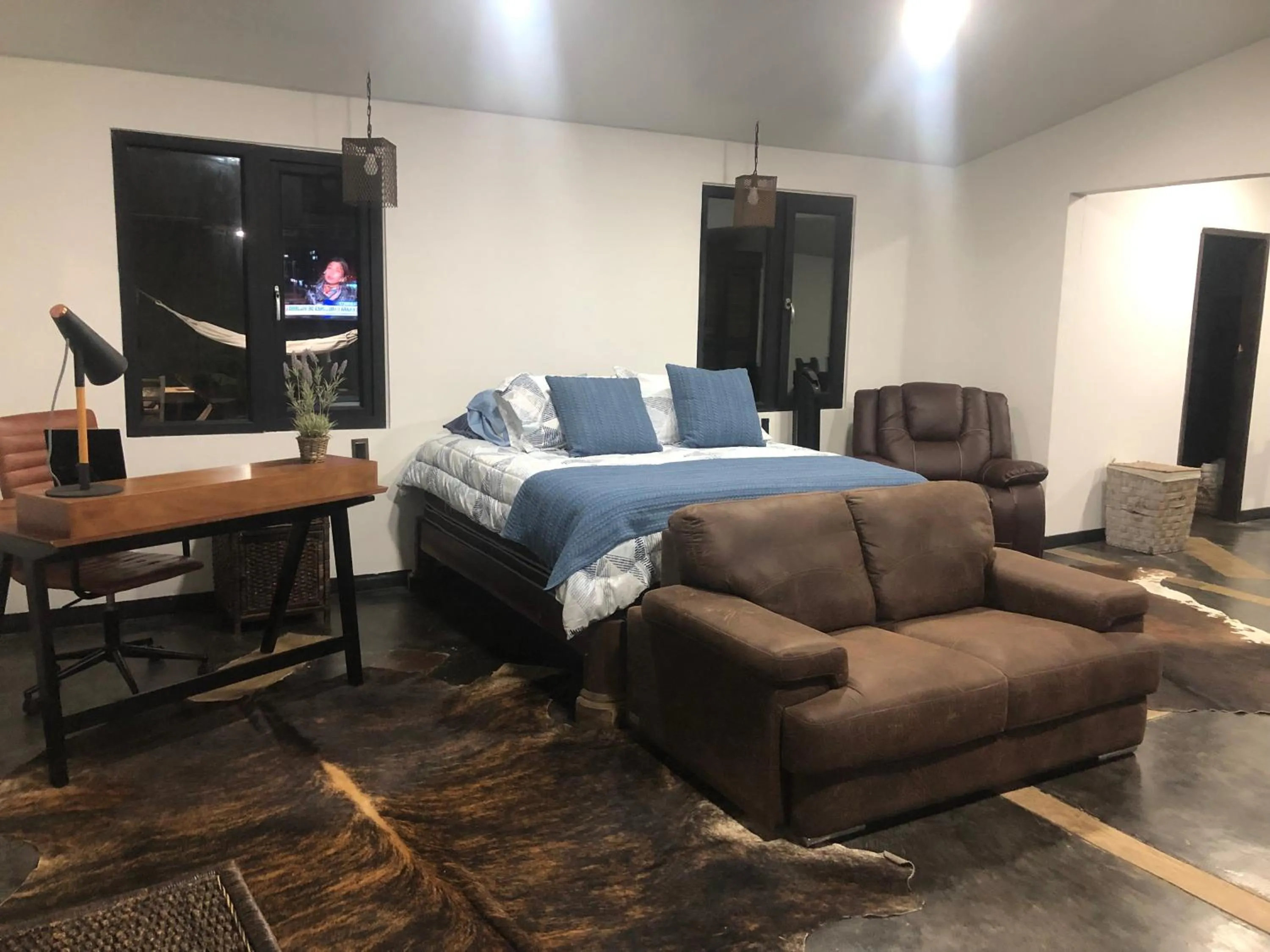 Bed in Finca Hotel Brasilia