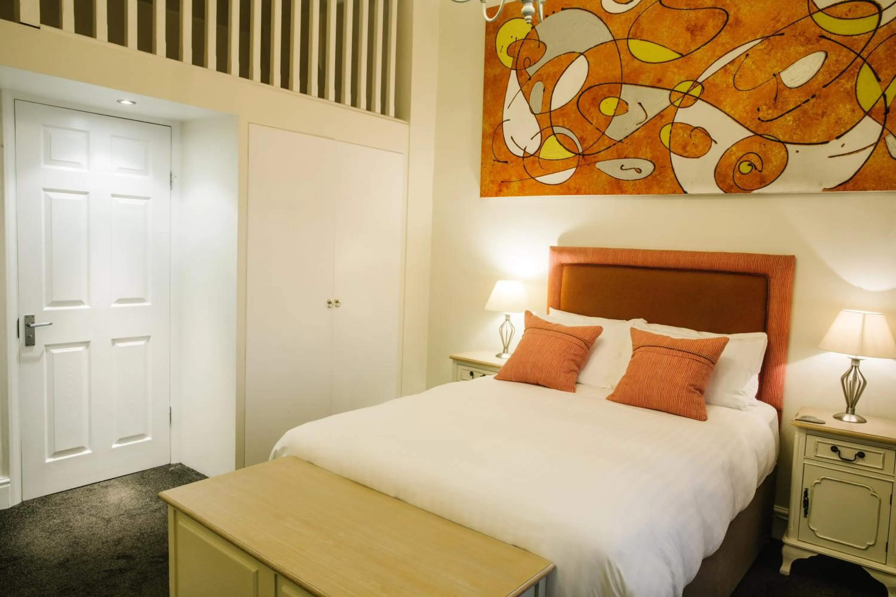 Bed in The Old Fourpenny Hotel