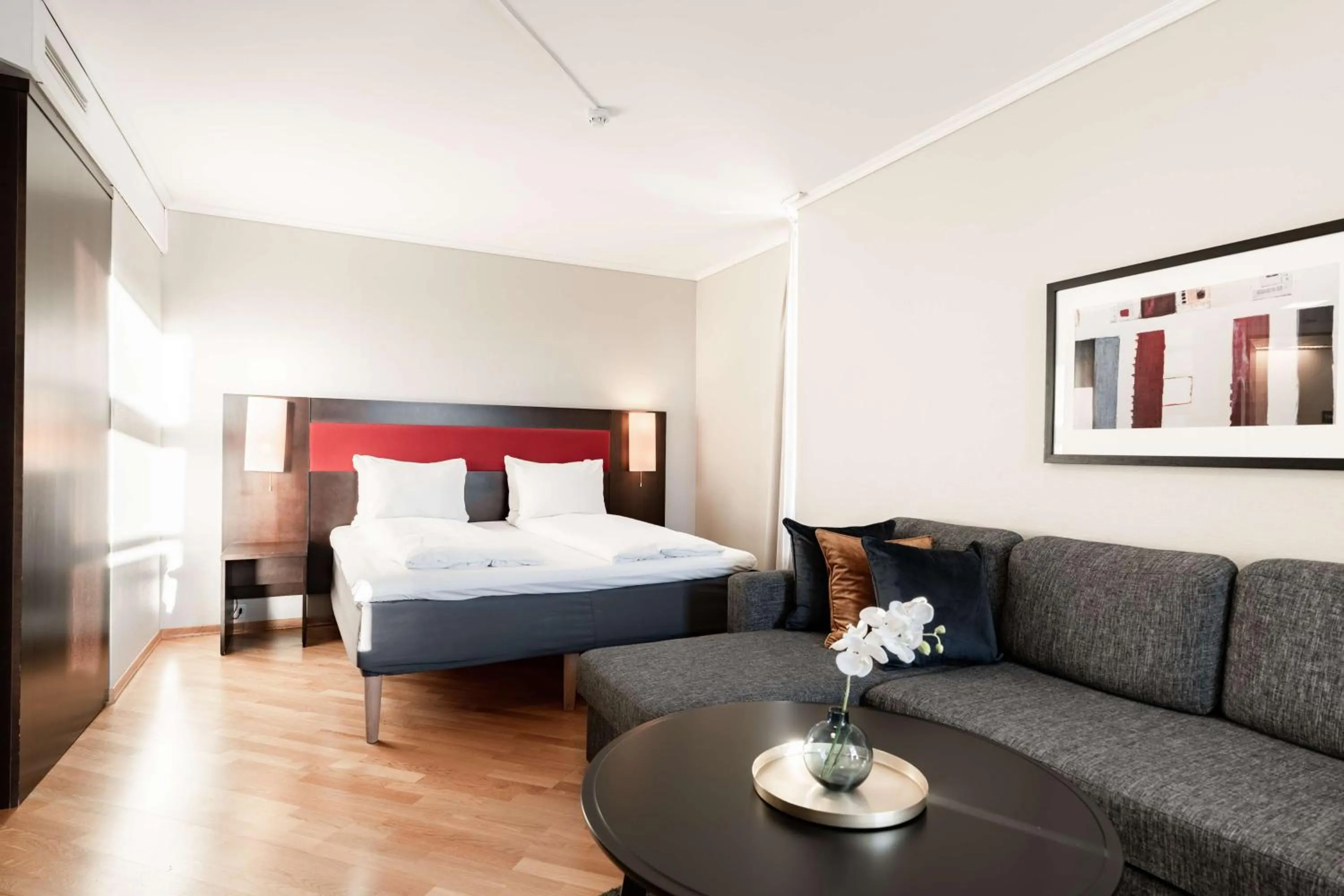 Photo of the whole room, Bed in Scandic Kristiansund