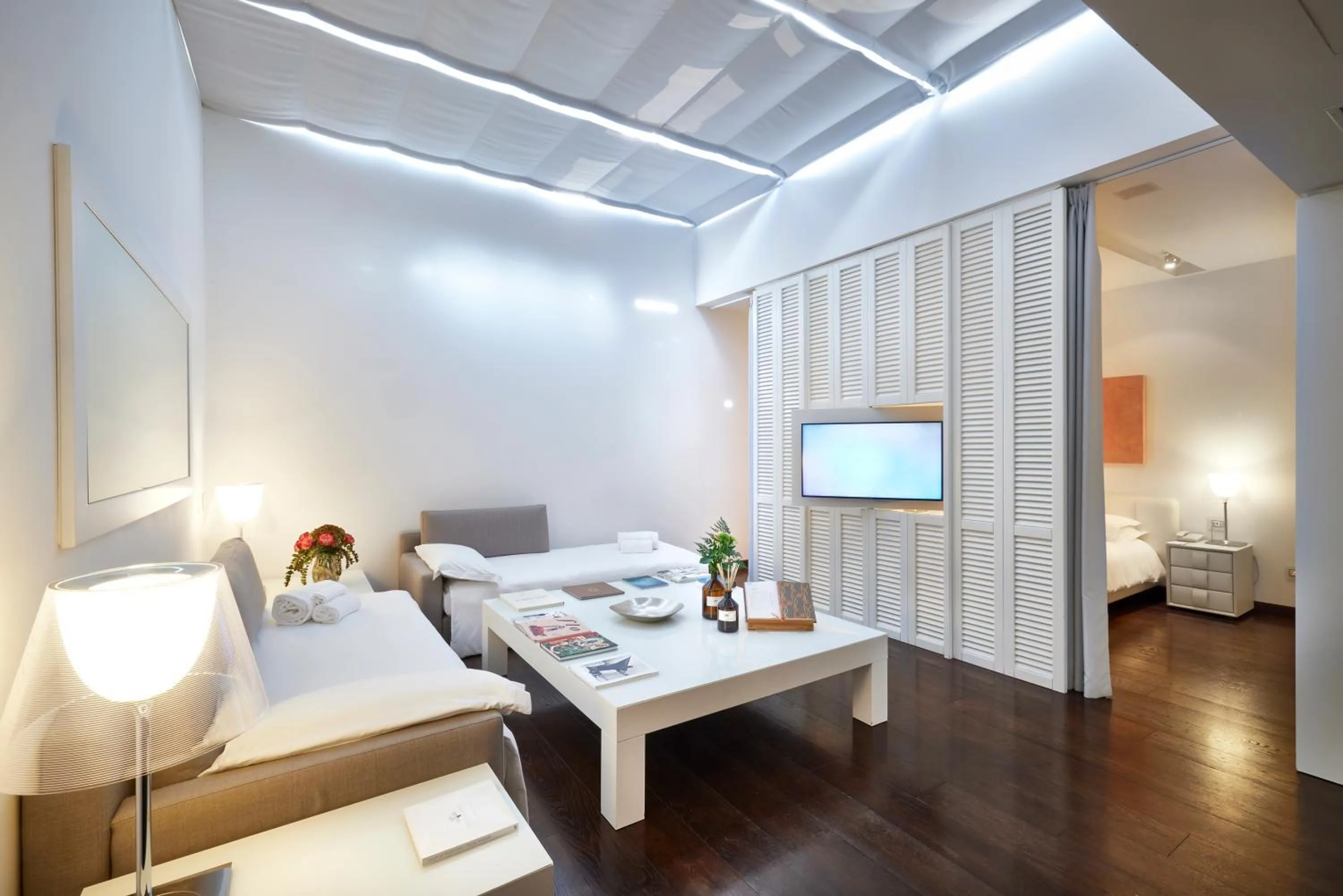 Bed in Magna Pars l'Hotel à Parfum