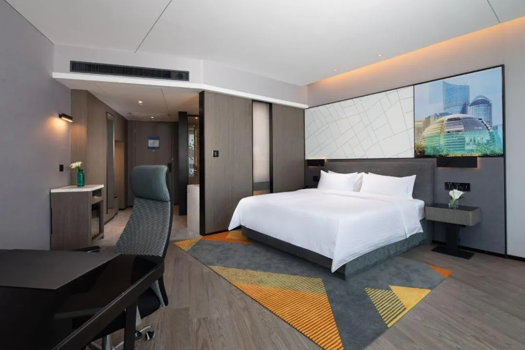 Bed in Hampton By Hilton Hangzhou Future Sign Technology City