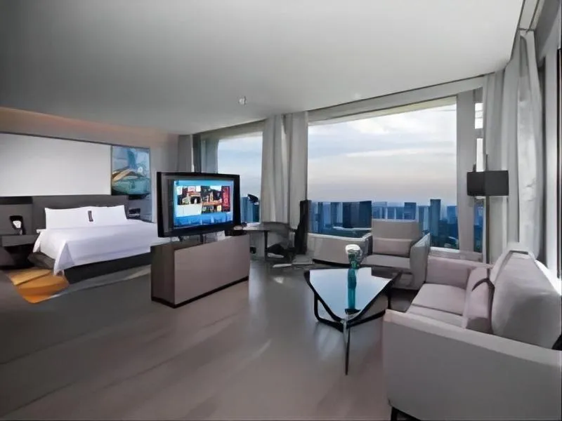 Bed in Hampton By Hilton Hangzhou Future Sign Technology City