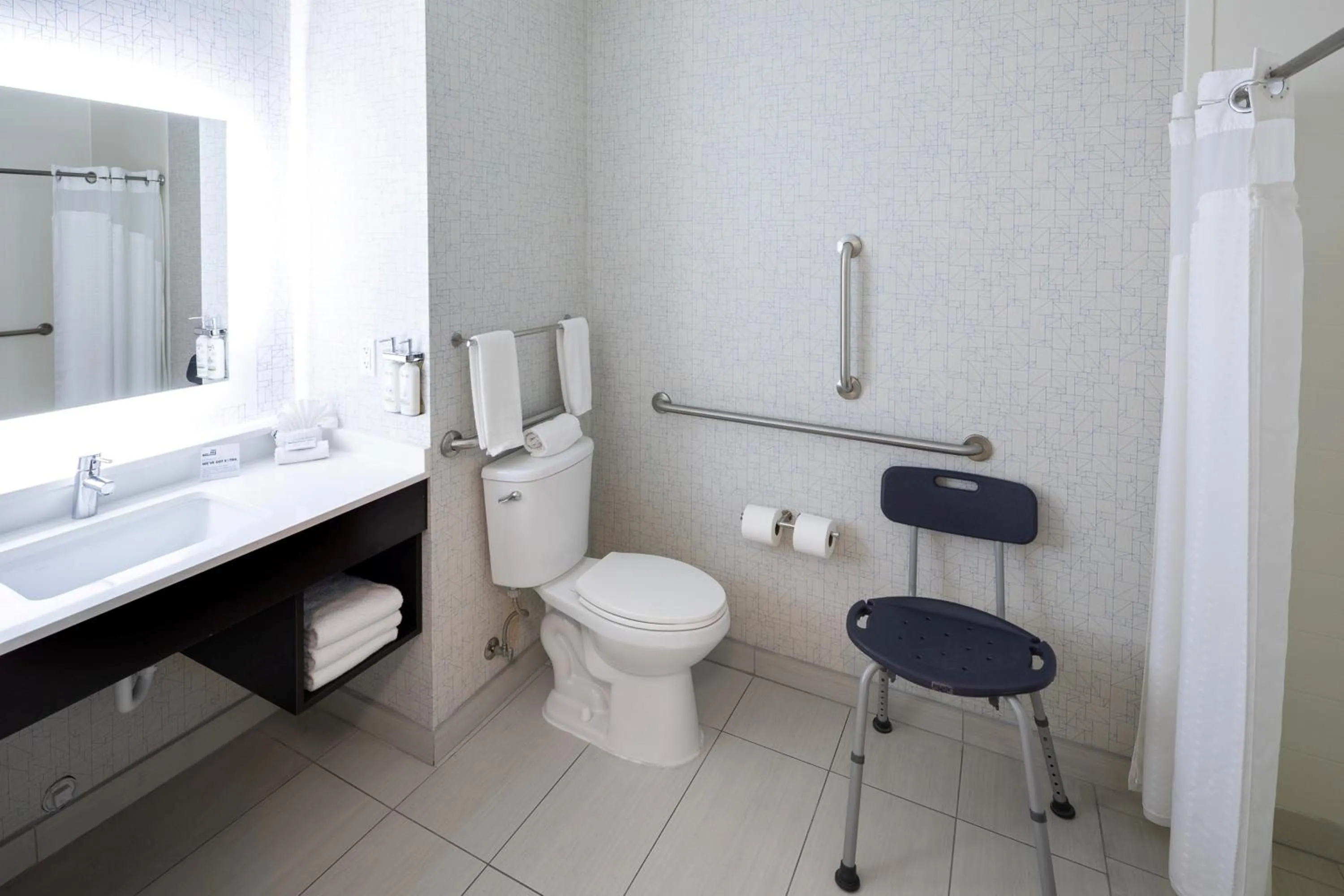 Bathroom in Holiday Inn Express & Suites Chicago West - St Charles by IHG