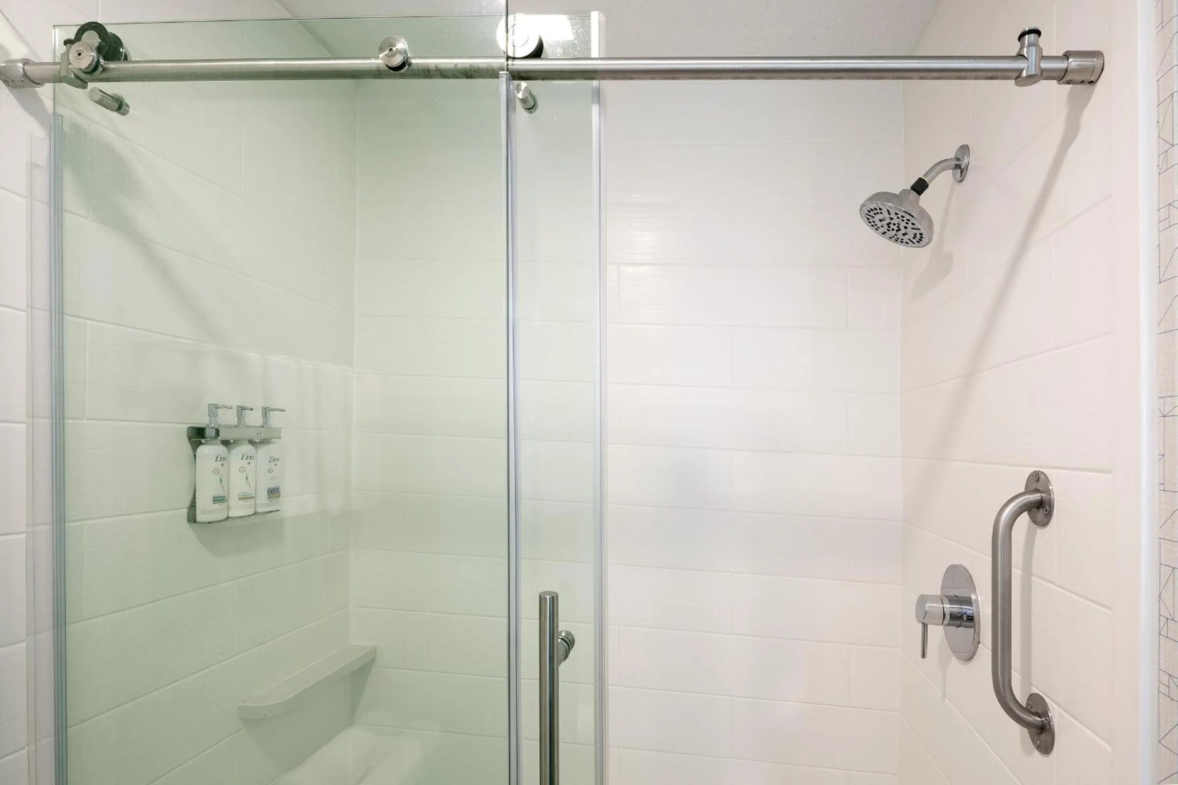 Shower in Holiday Inn Express & Suites Chicago West - St Charles by IHG