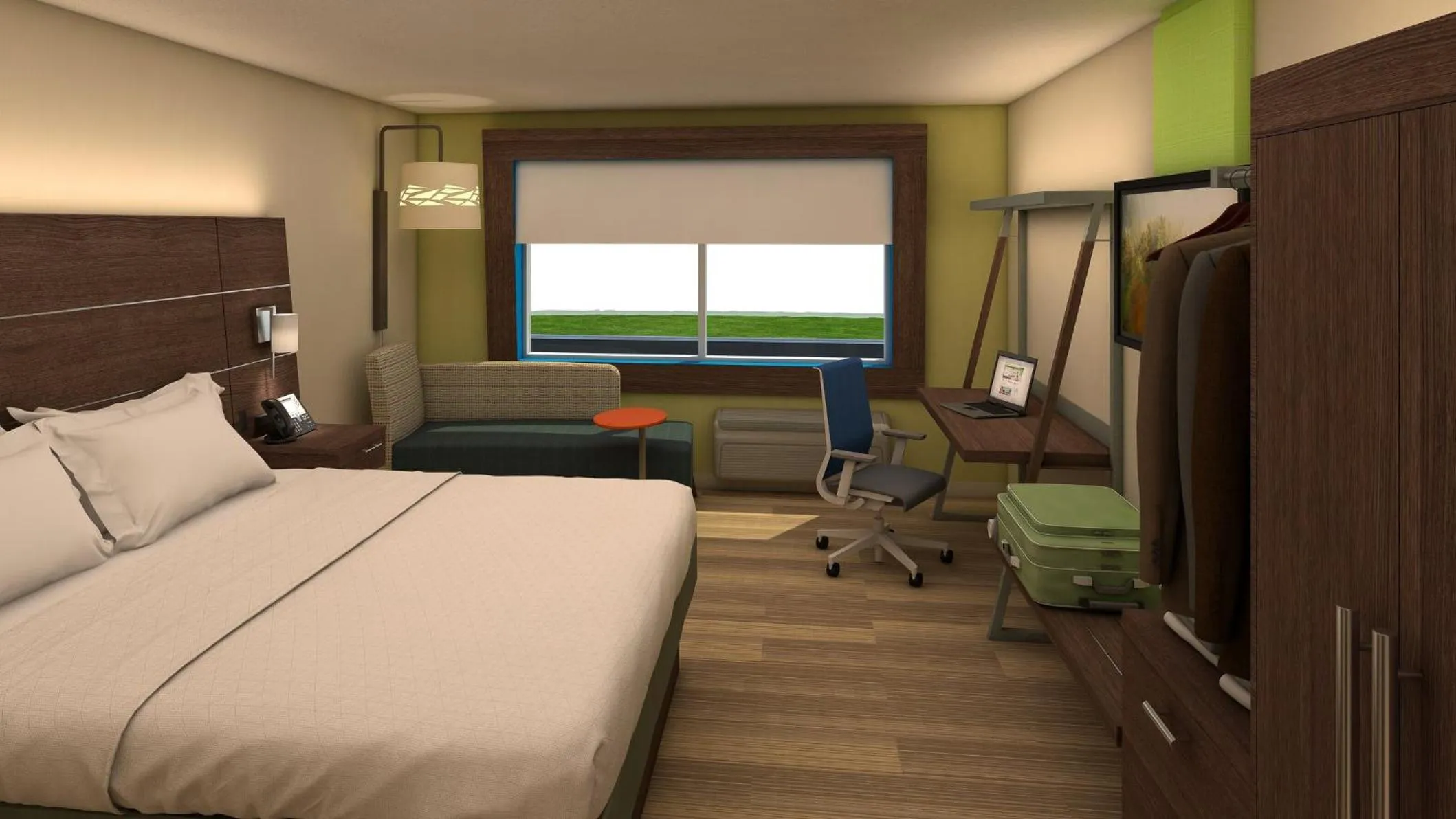 Photo of the whole room, Bed in Holiday Inn Express & Suites Chicago West - St Charles by IHG
