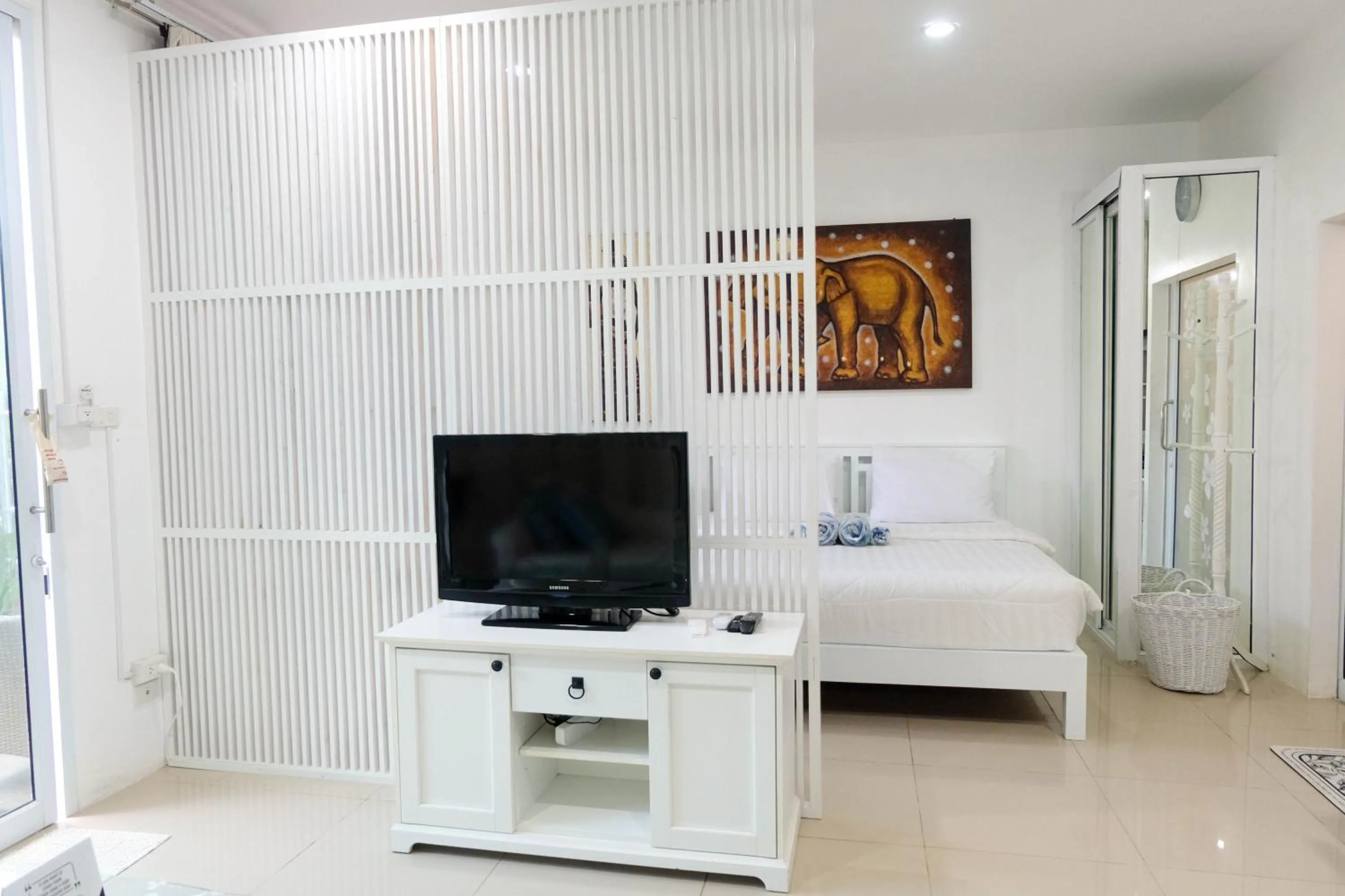 Seating area in Baan Poon Garden