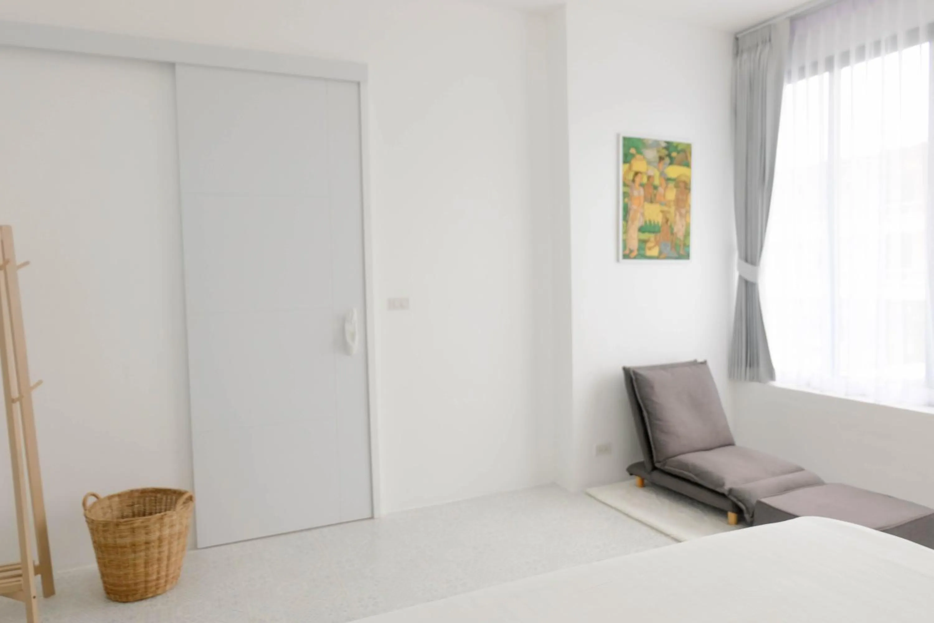 Seating area, Bed in Baan Poon Garden