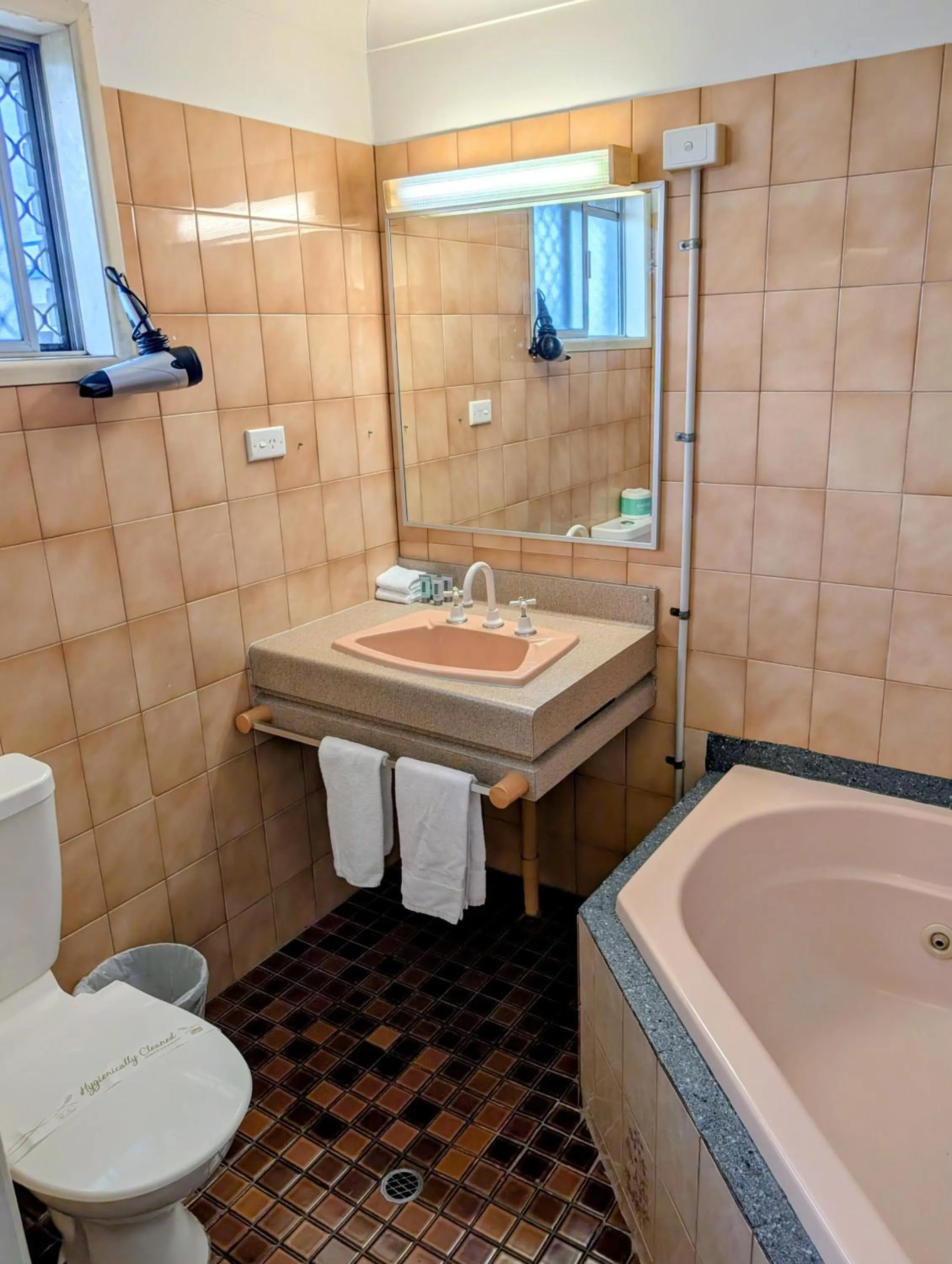 Bathroom in Hampton Villa Motel