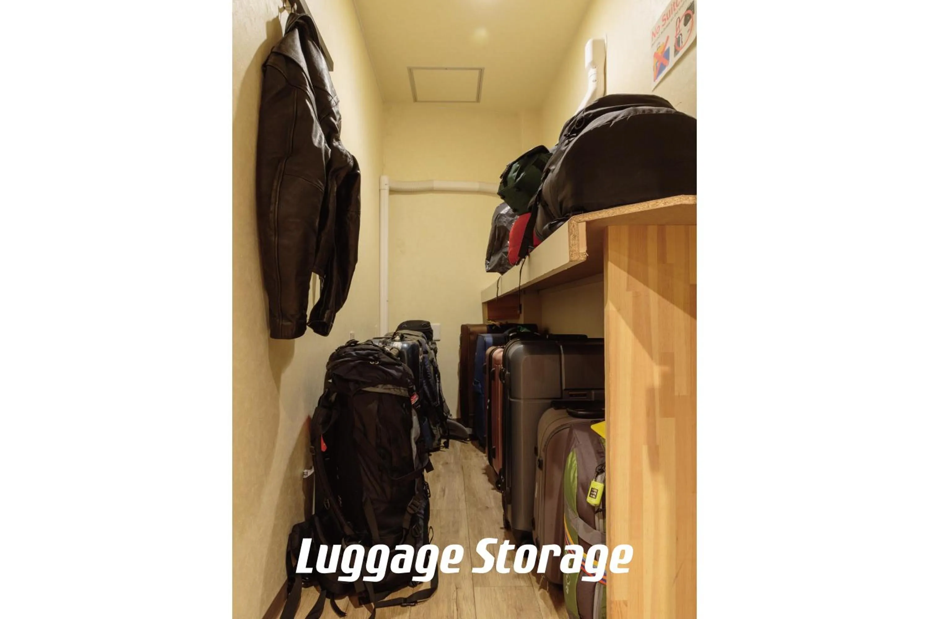 storage in Fukuoka Hana Hostel
