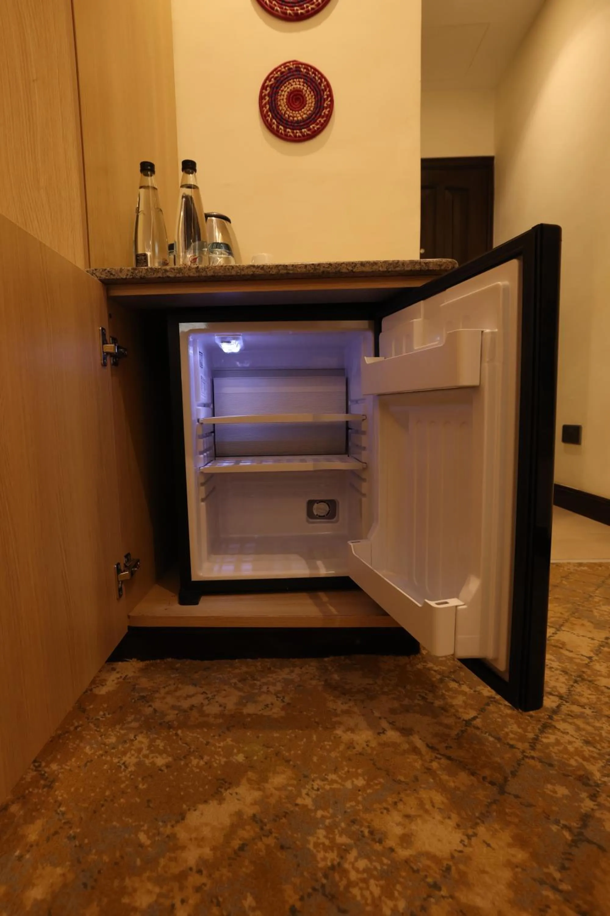 minibar in PrideInn Westlands Luxury Boutique Hotel
