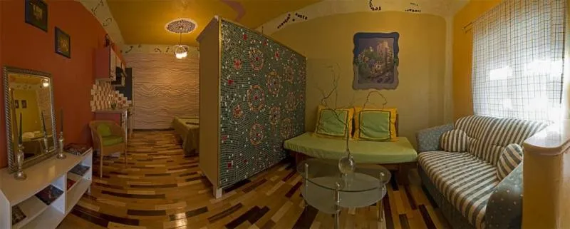 Seating area in Art Apartments