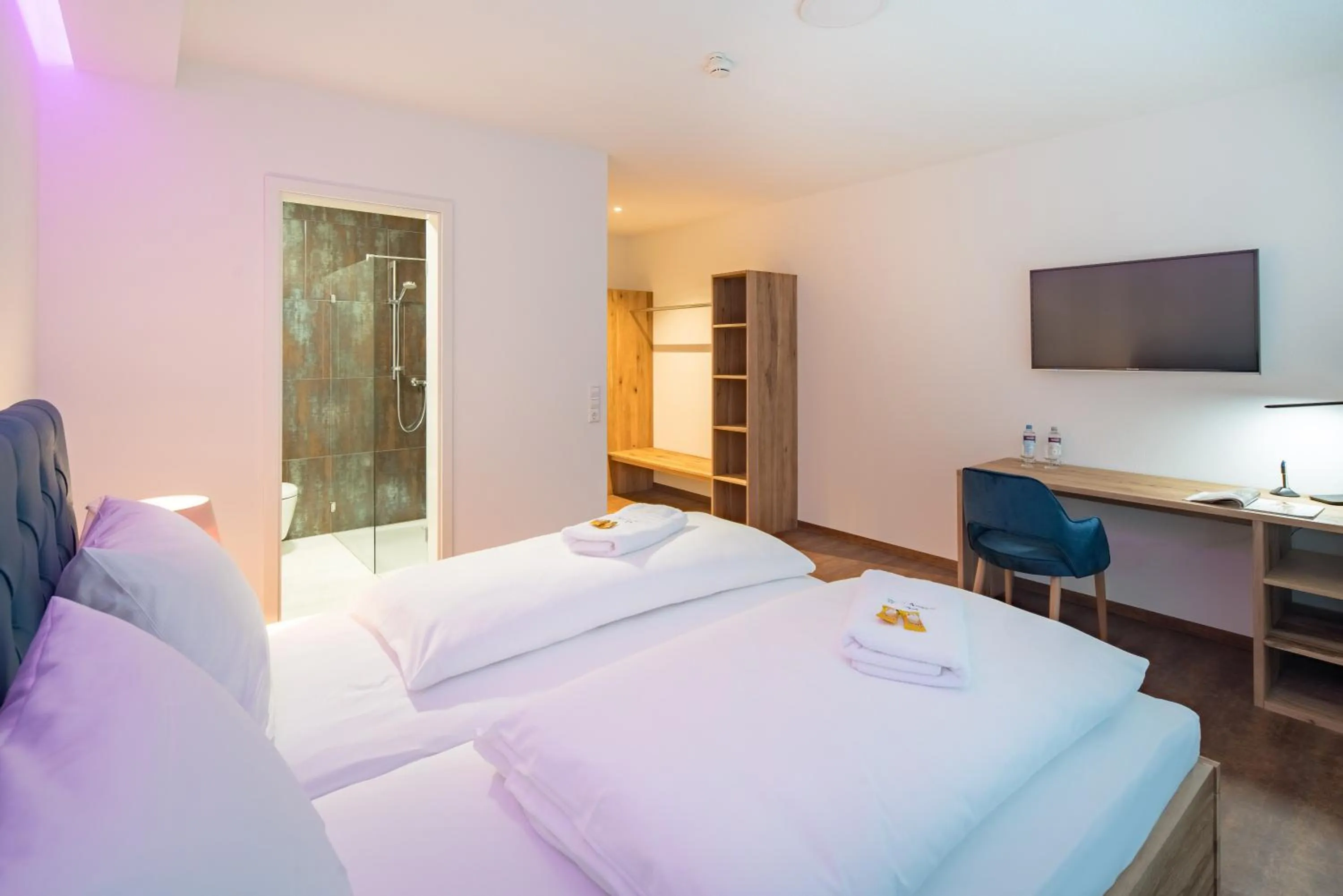 Bed in Thermalhotel Aulendorf