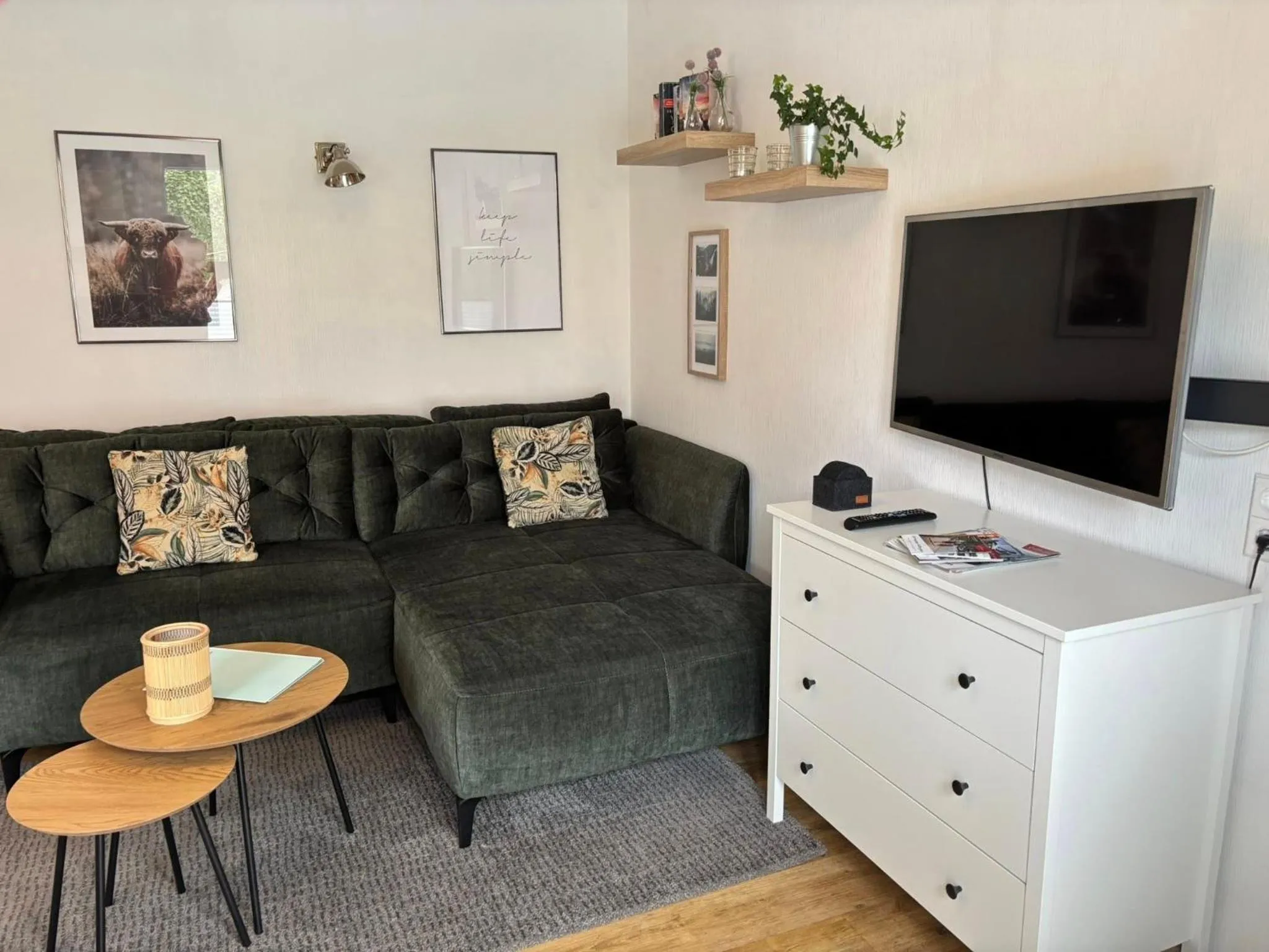 Living room in Löwenstein Ferienwohnungen