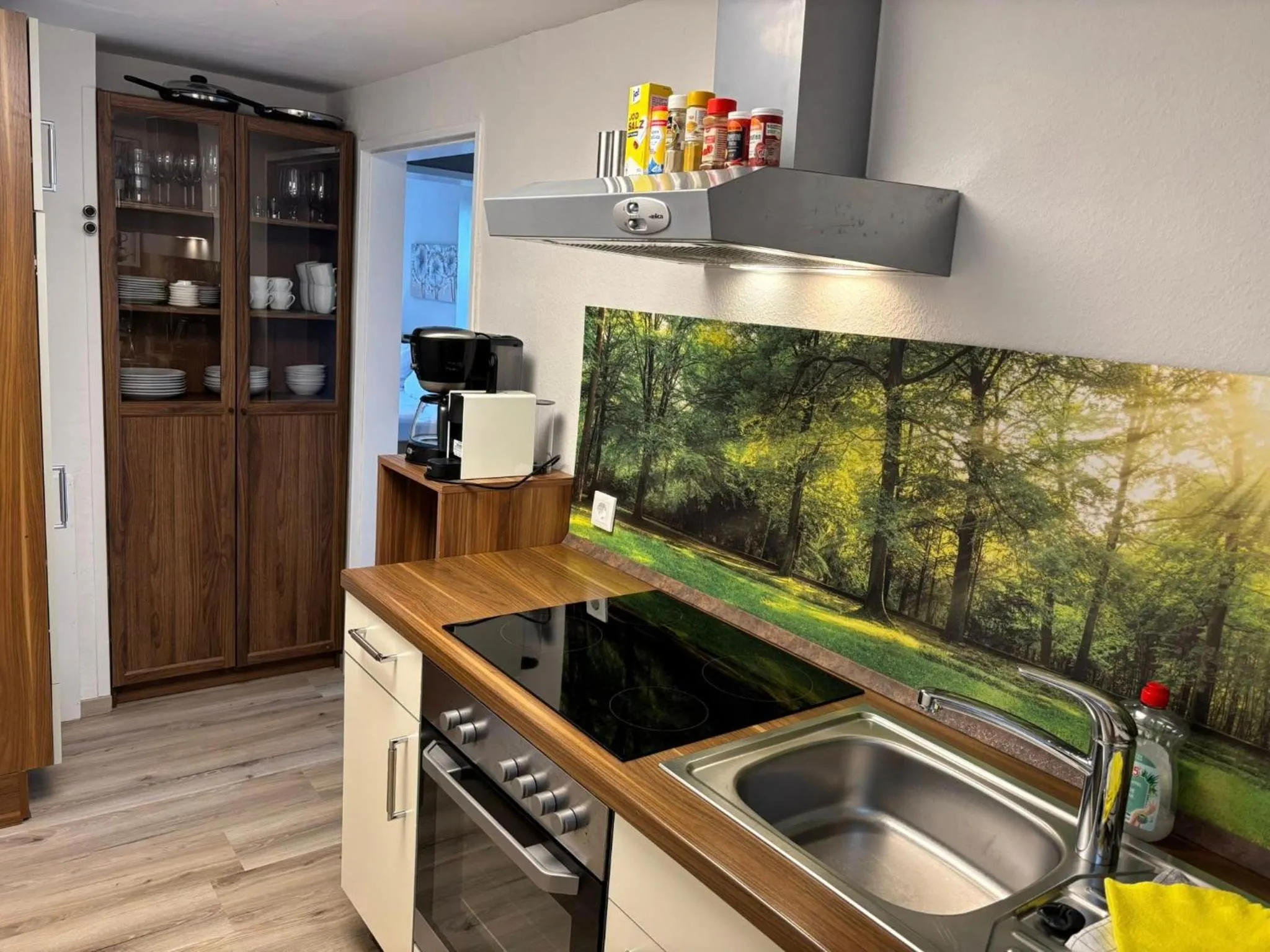 Kitchen or kitchenette in Löwenstein Ferienwohnungen