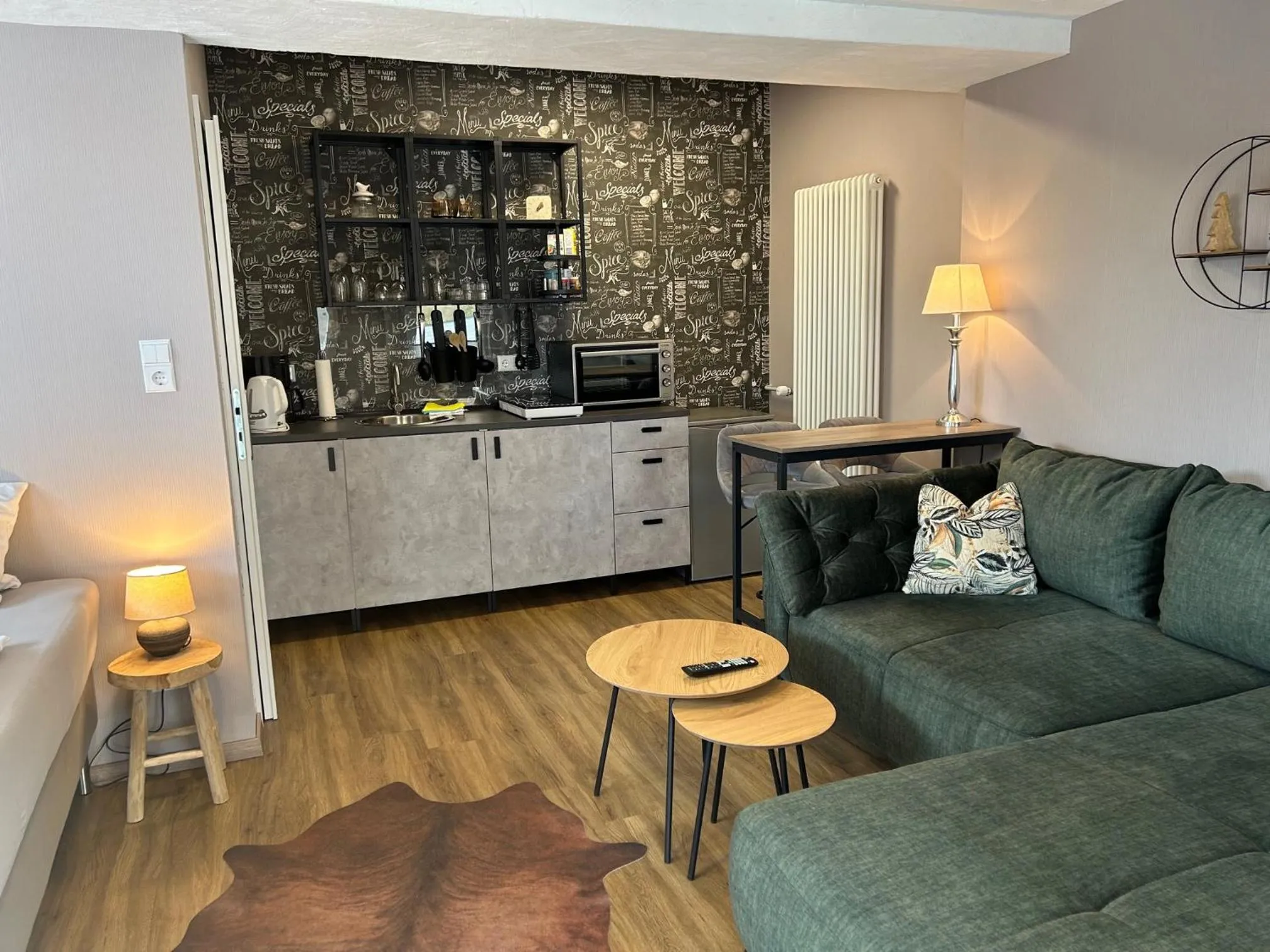 Kitchen or kitchenette in Löwenstein Ferienwohnungen