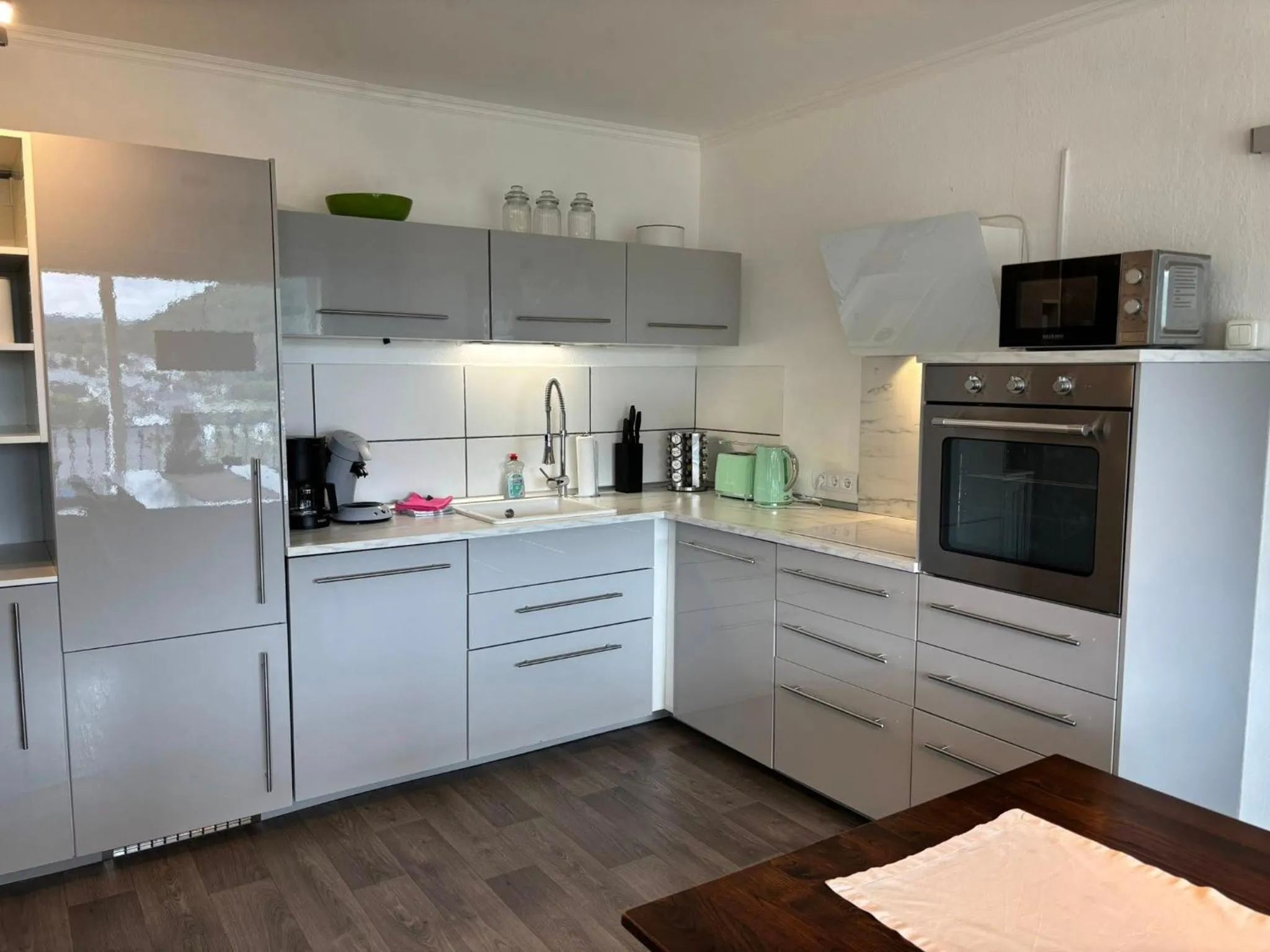 Kitchen or kitchenette in Löwenstein Ferienwohnungen