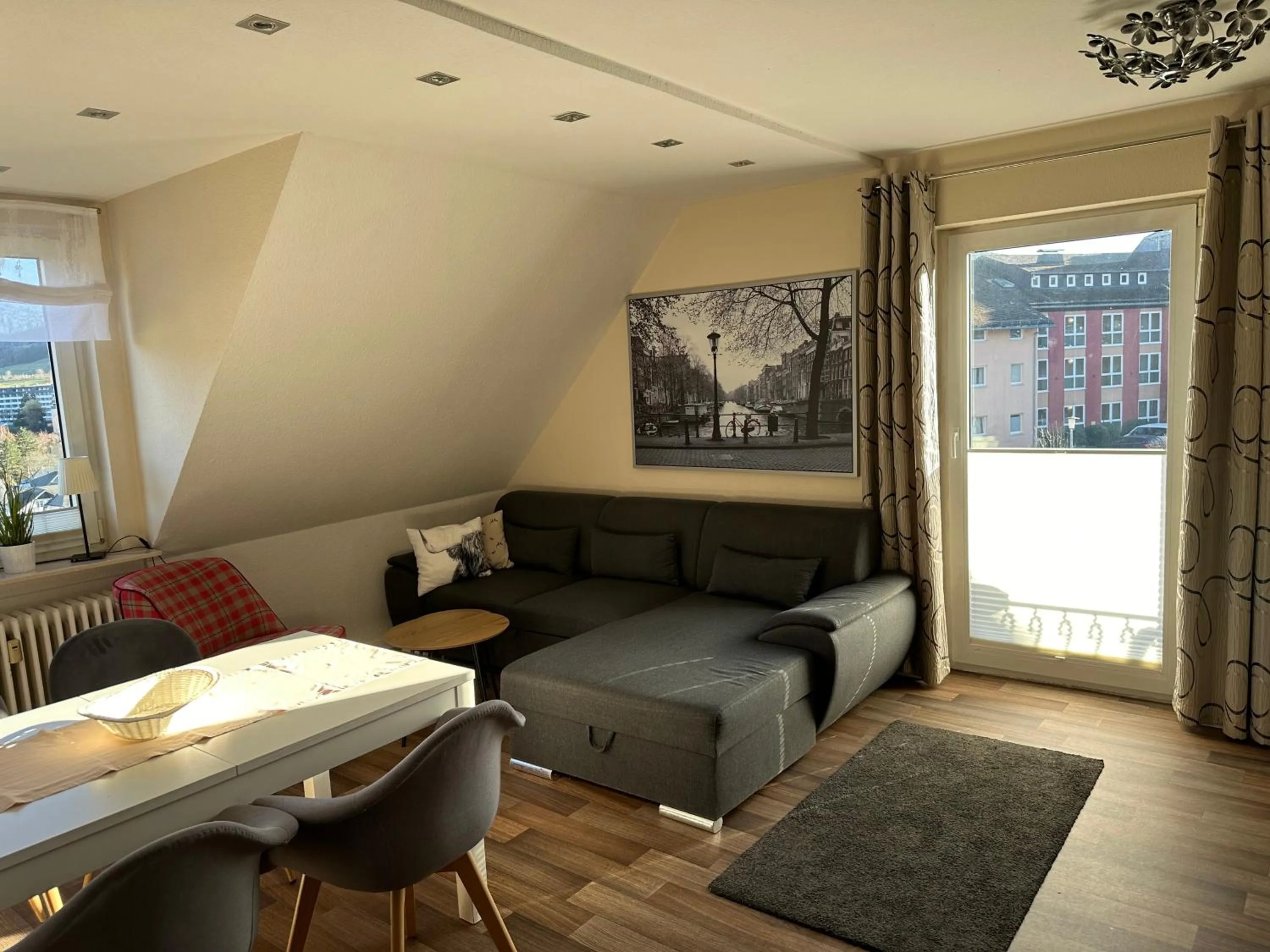 Living room in Löwenstein Ferienwohnungen