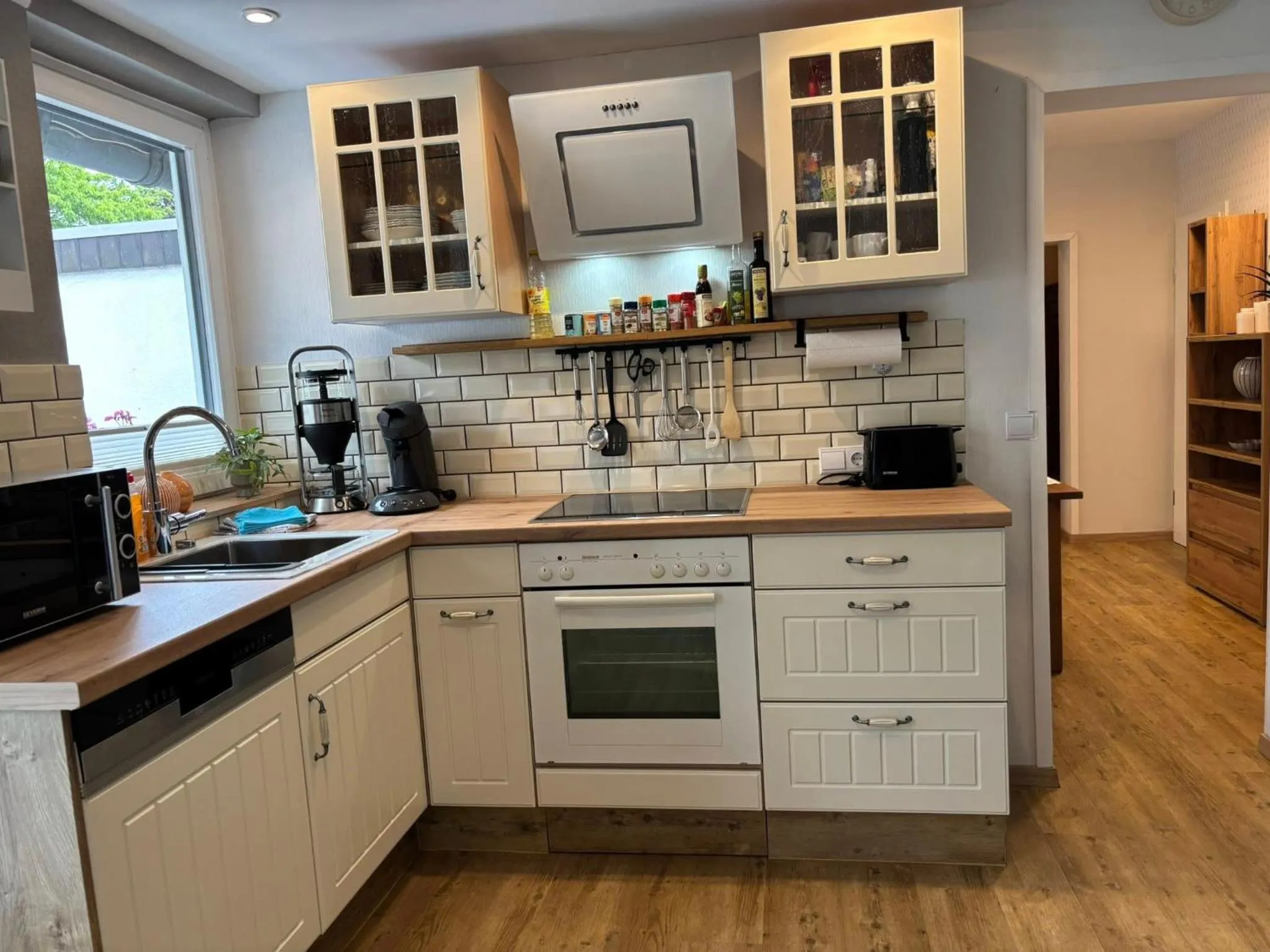 Kitchen or kitchenette in Löwenstein Ferienwohnungen