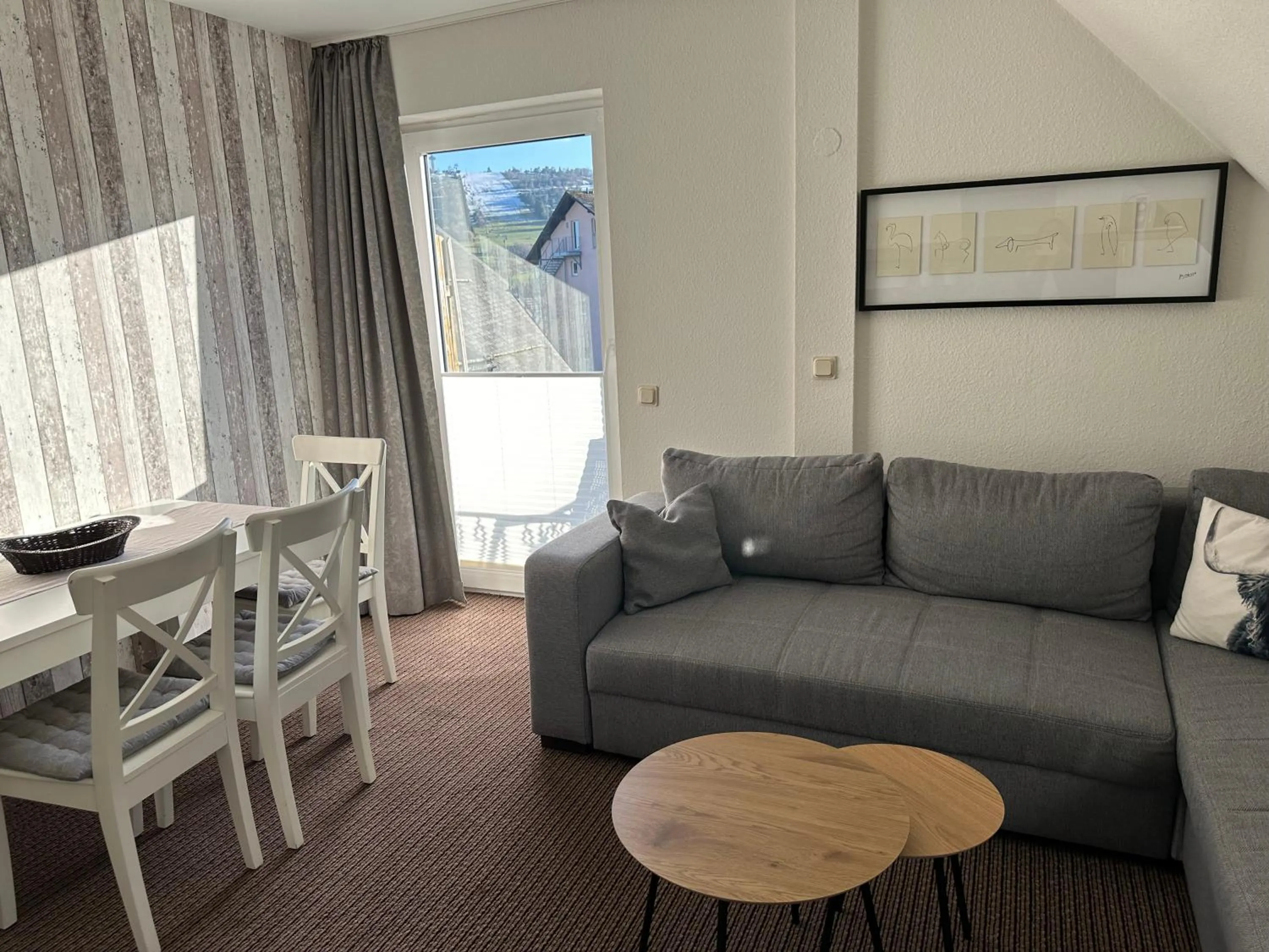 Living room in Löwenstein Ferienwohnungen