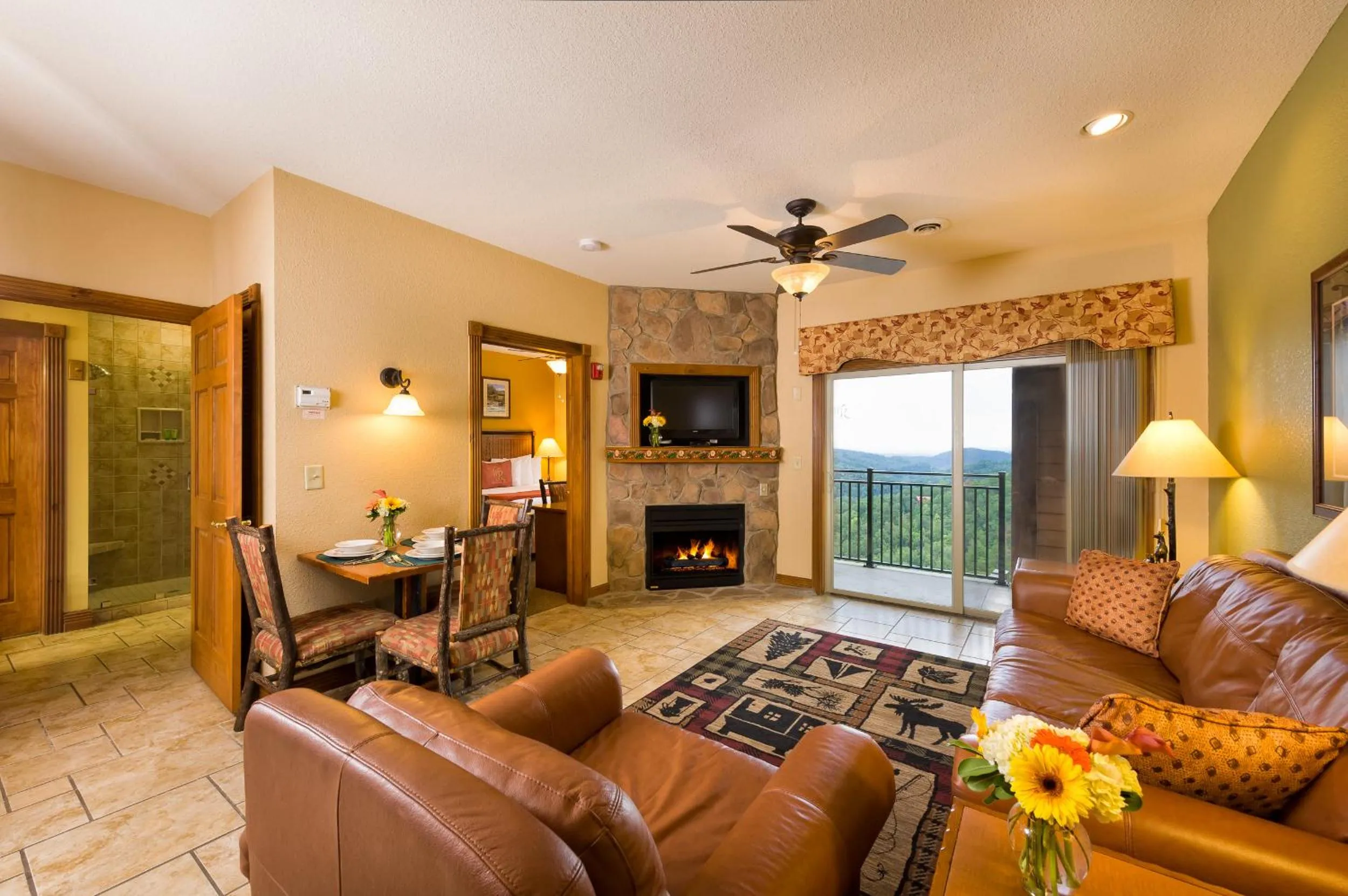 Living room in Westgate Smoky Mountain Resort & Spa