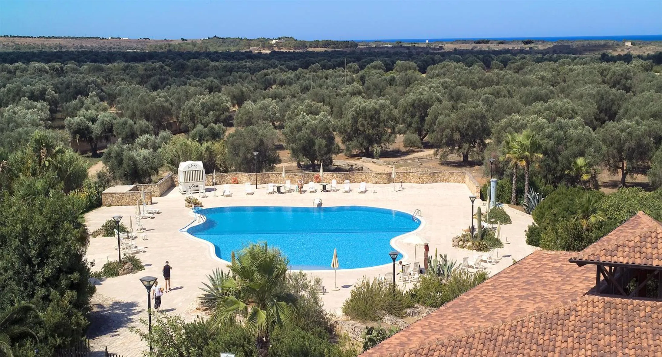 Bird's eye view in Antica Masseria Li Sauli