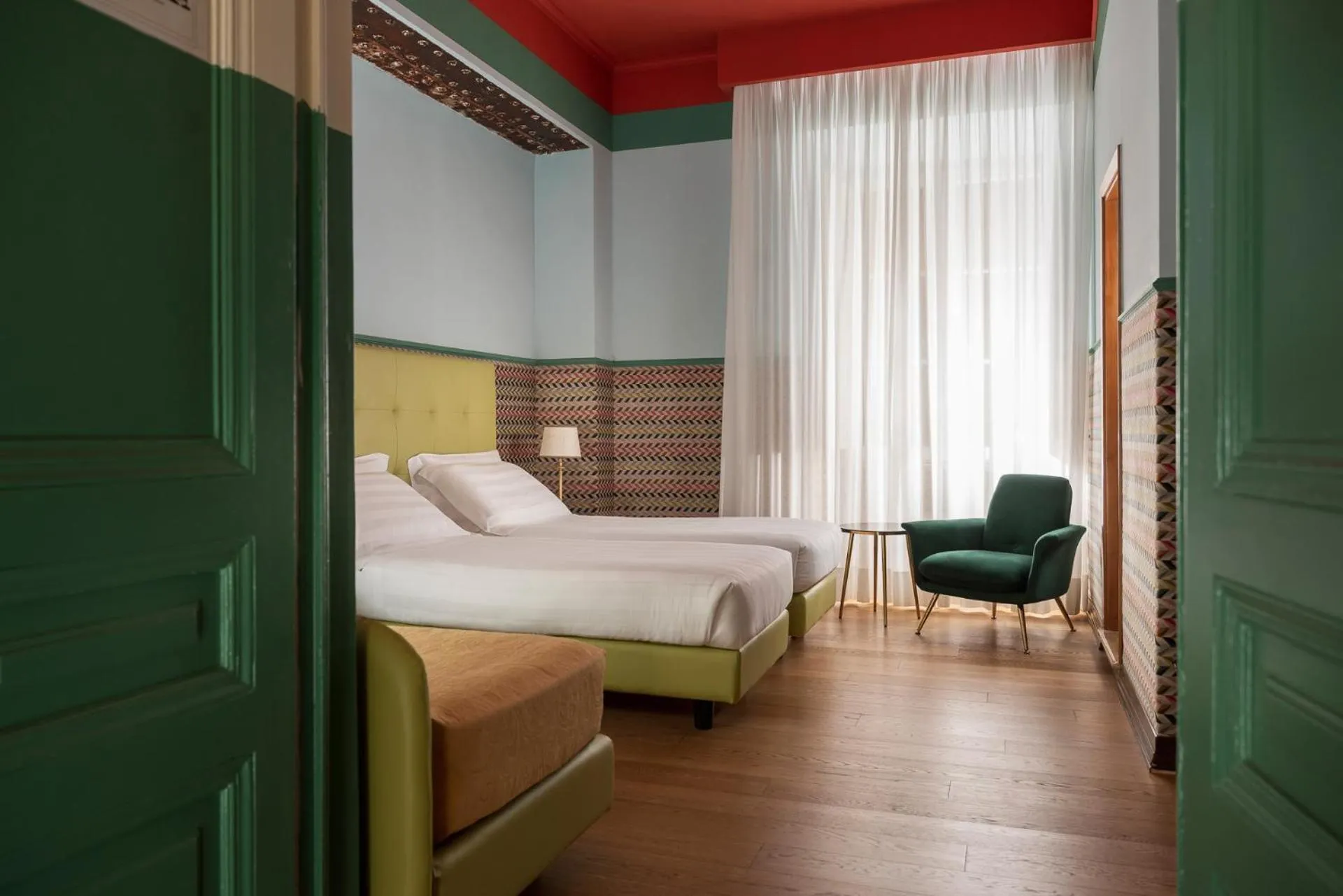 Bed in Hotel Oceania