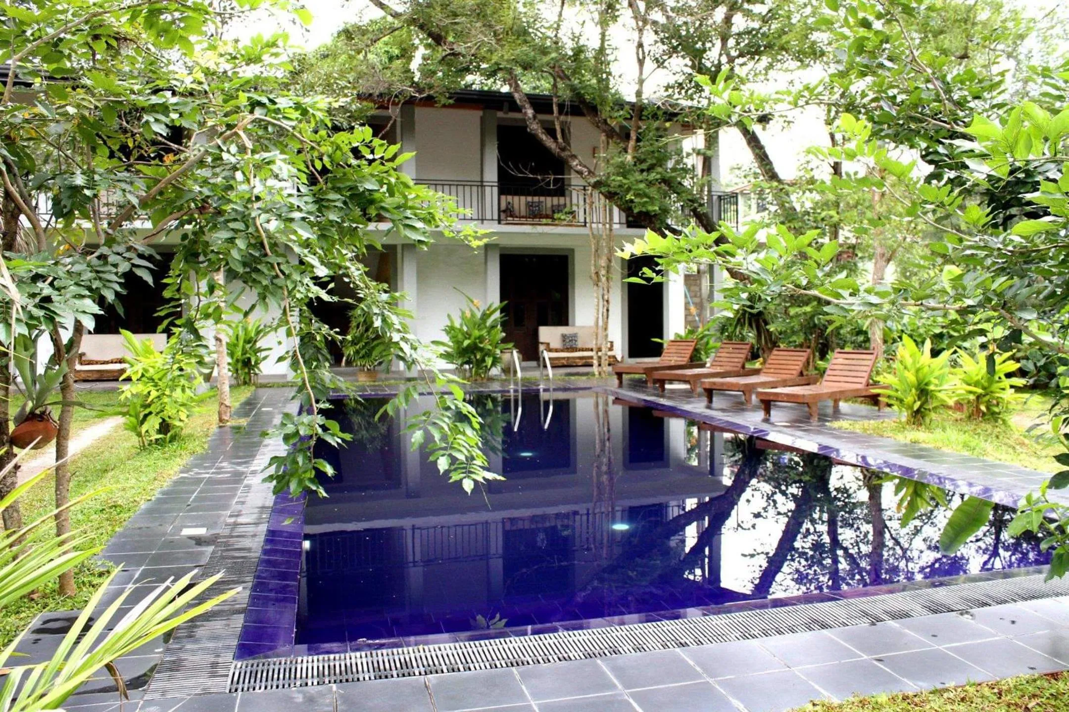 Pool view in il Frangipane