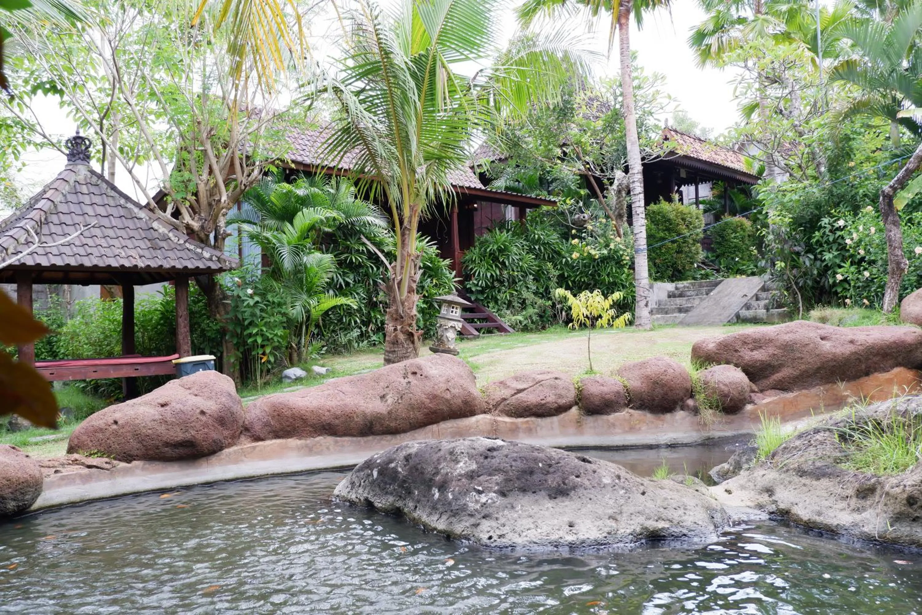 Garden view in Kubudiuma Villas Bali