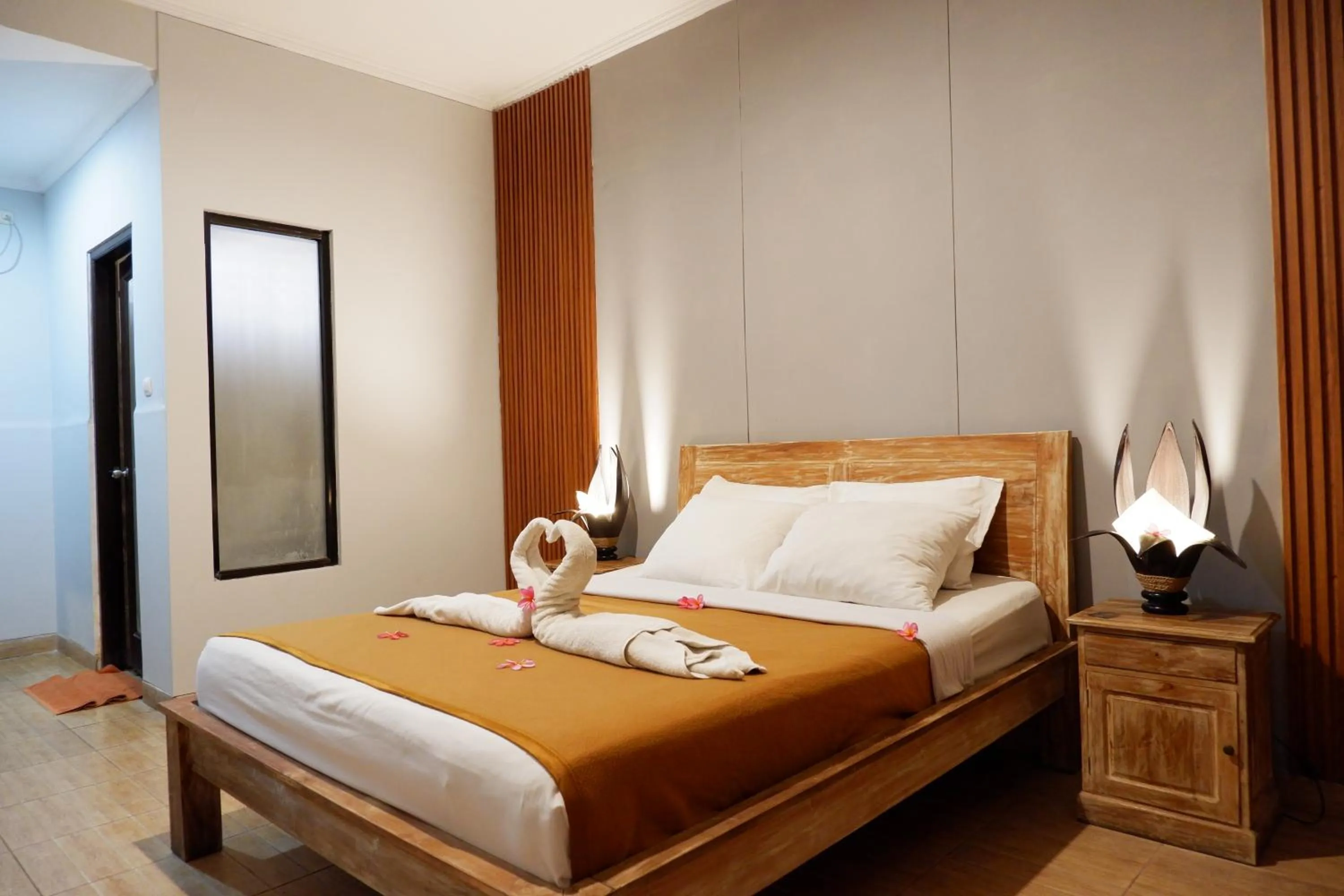 Bed in Kubudiuma Villas Bali