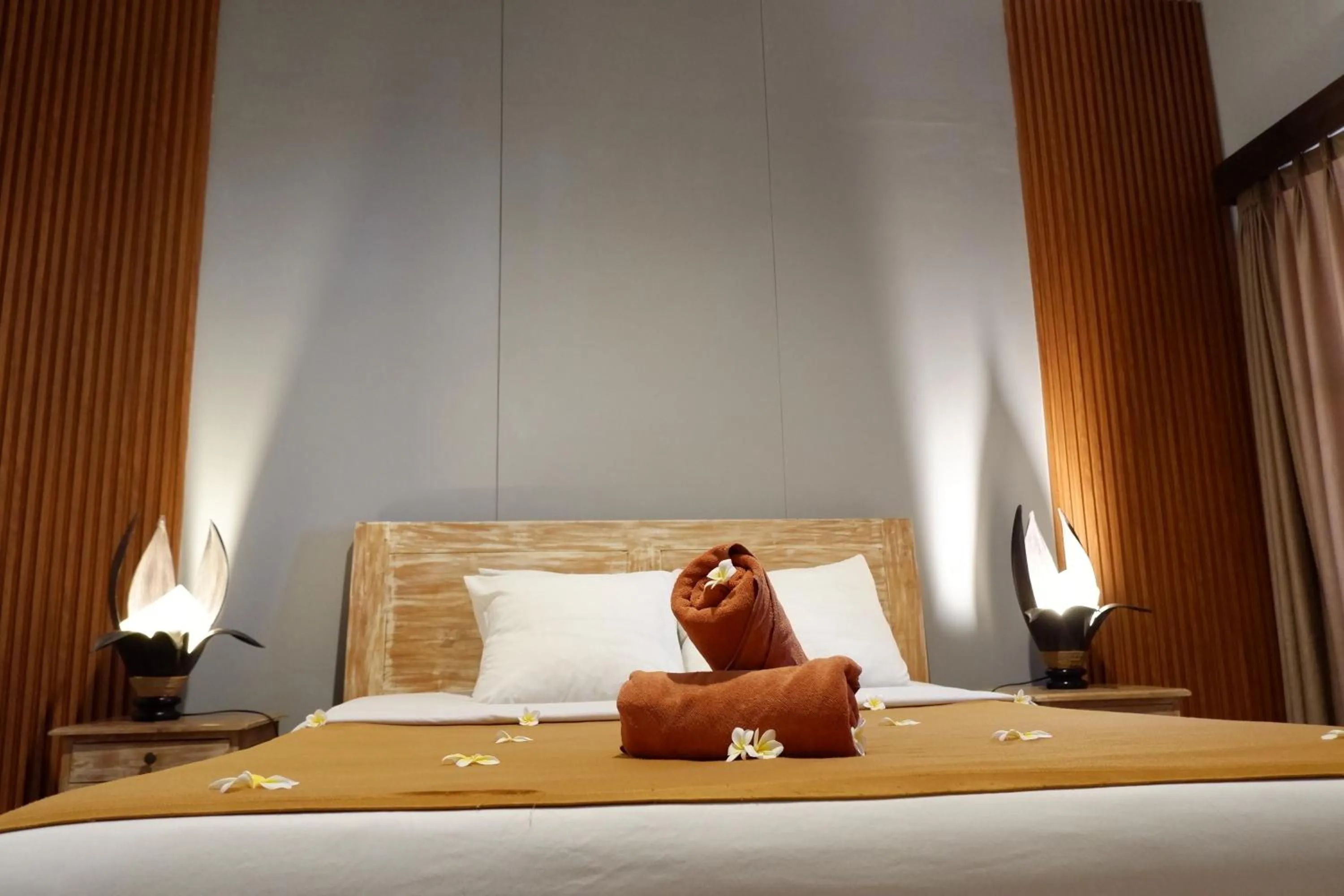 Bed in Kubudiuma Villas Bali