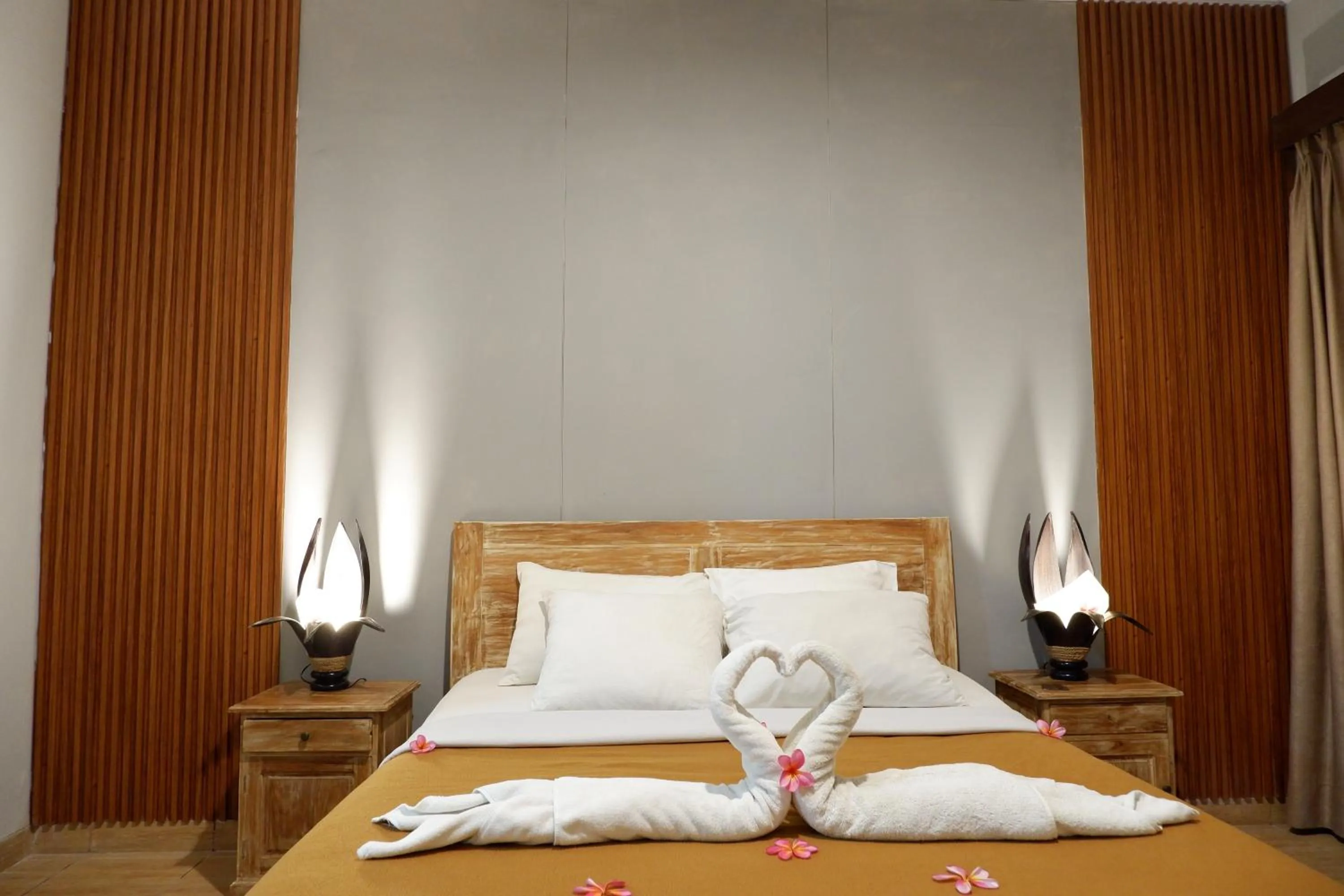 Bed in Kubudiuma Villas Bali