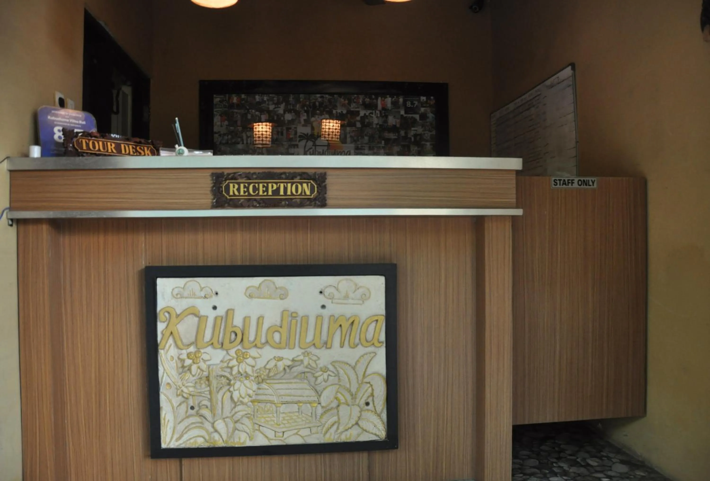 Text overlay in Kubudiuma Villas Bali